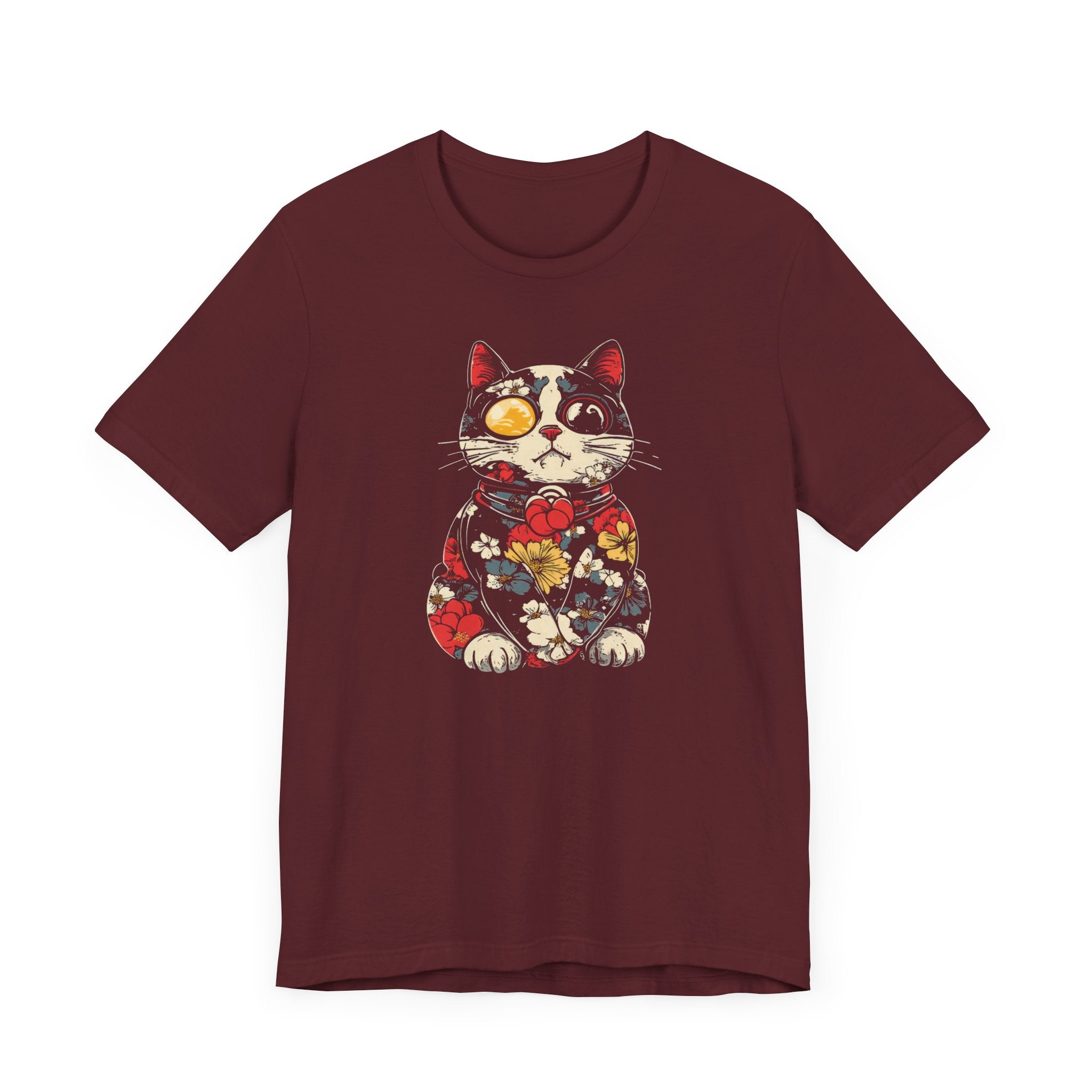 Floral Steampunk Cat T-Shirt