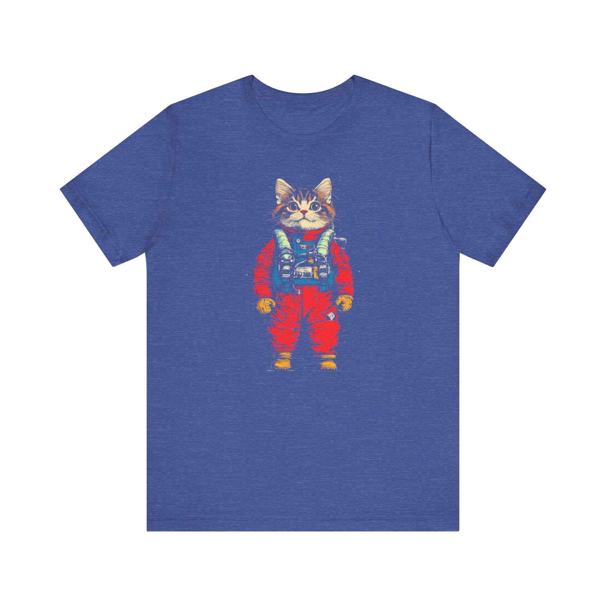 Astronaut Kitten in Red Spacesuit T-Shirt