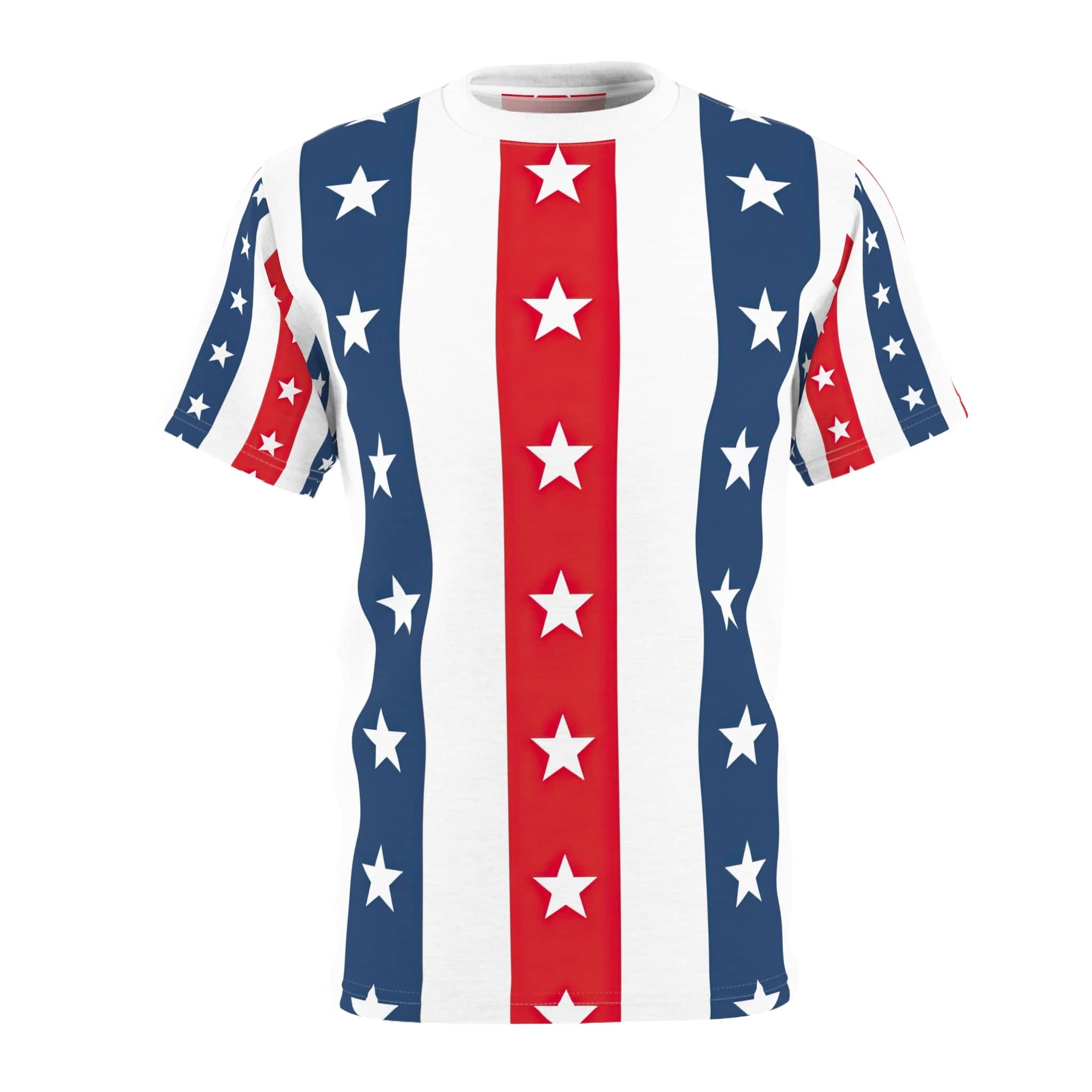 Liberty Stripes Unisex Cut & Sew Tee (AOP)