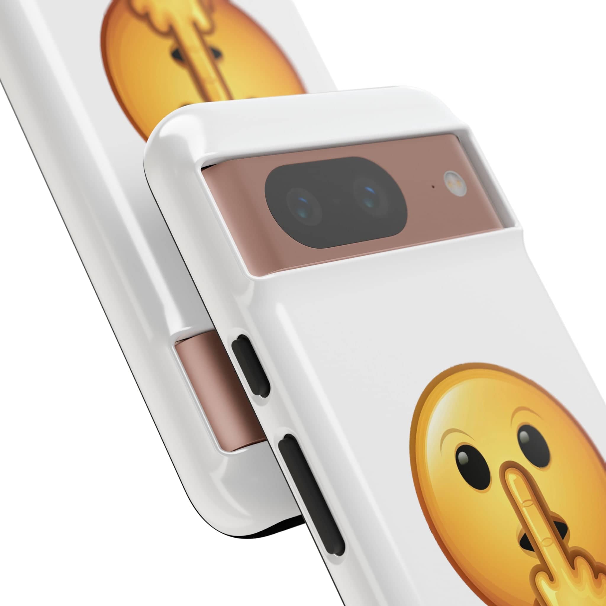 Middle Finger FU Shh Silent Protest Emoji Phone Tough Cases