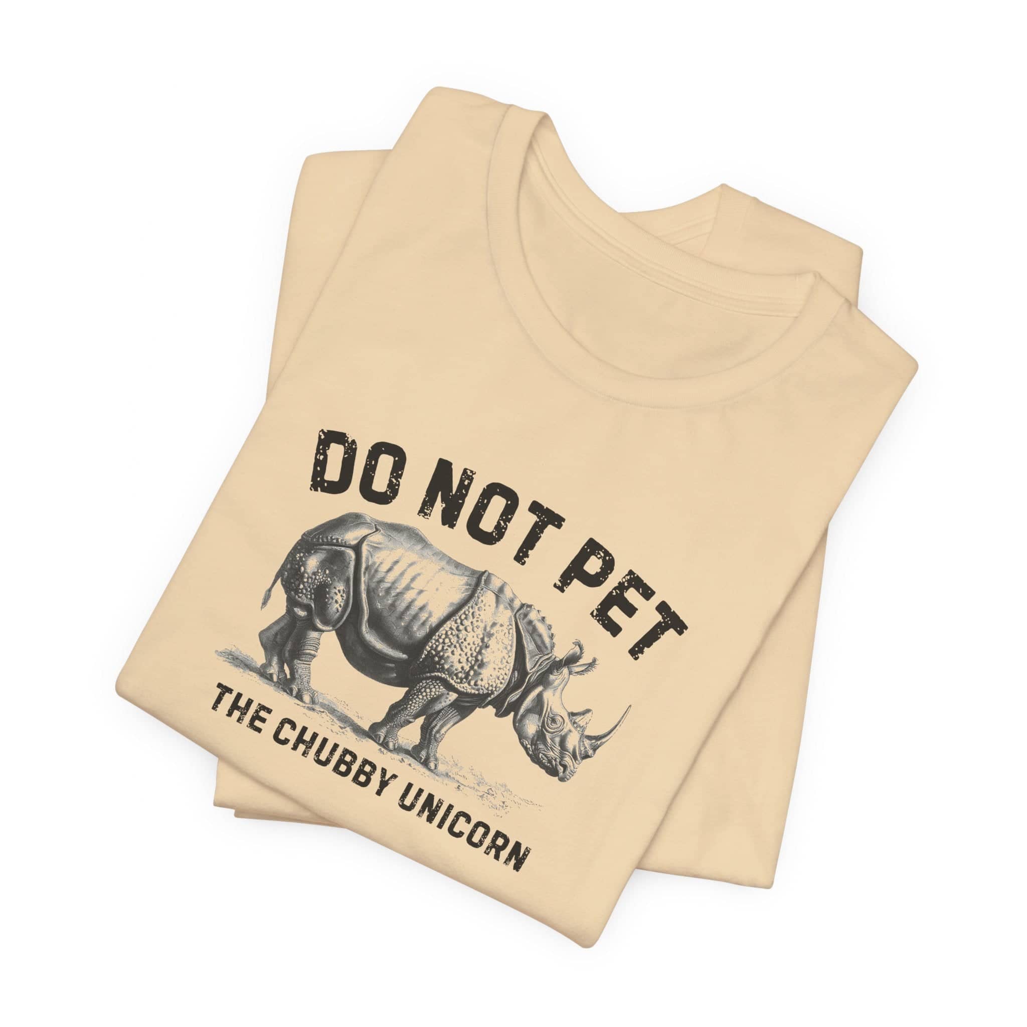 Do Not Pet The Chubby Unicorn Shirt Funny Rhino Lover Tee