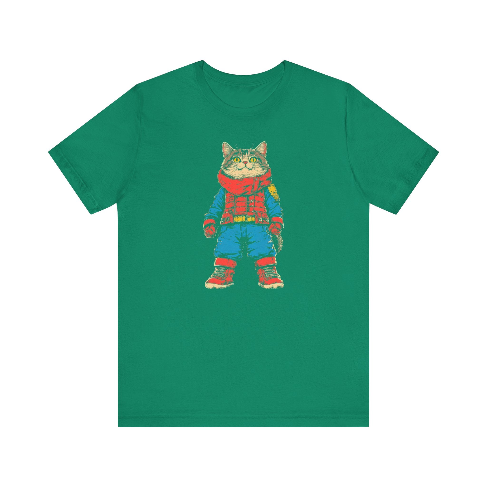 Adventurous Cat Explorer Graphic Tee