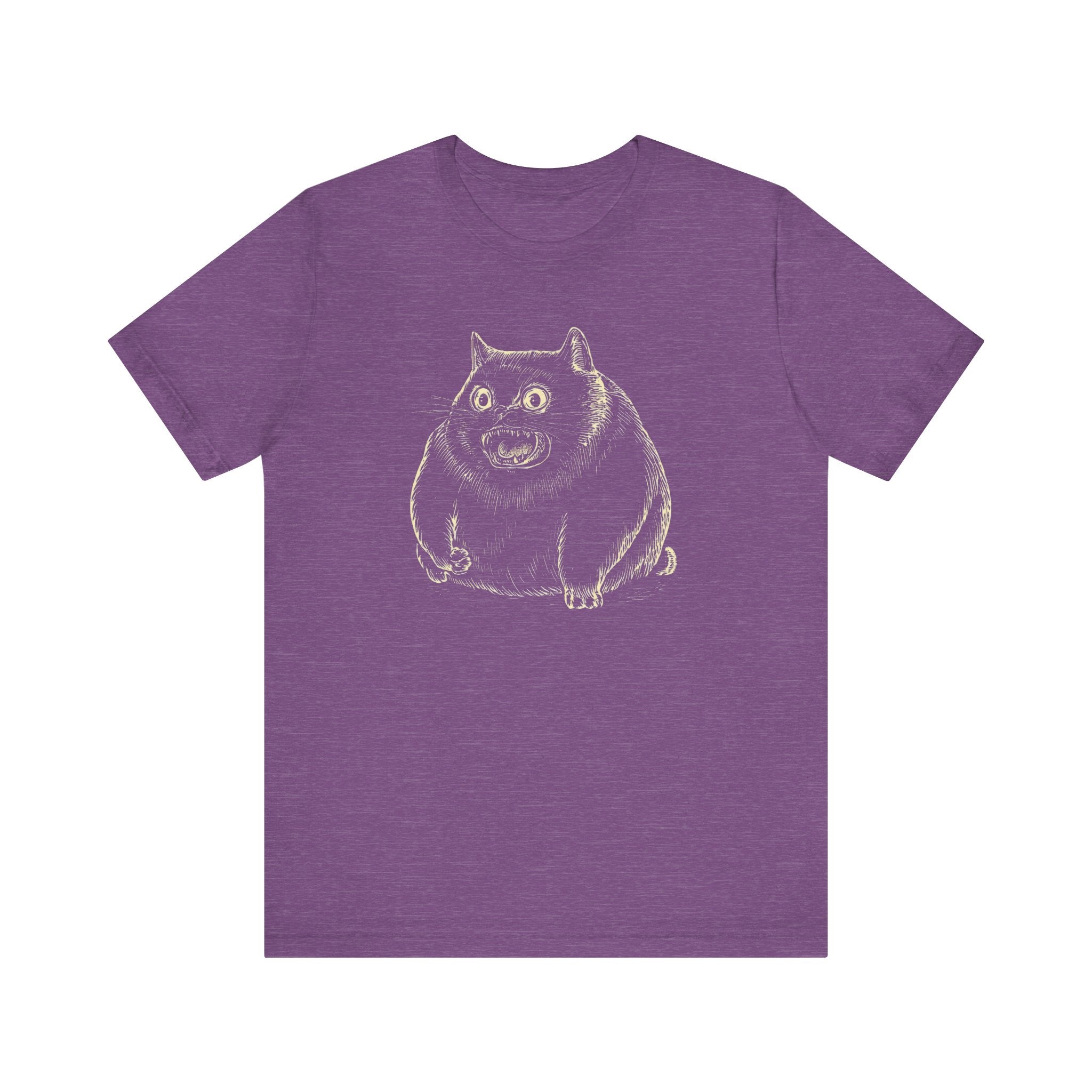 Furious Chonky Cat T-Shirt Funny and Quirky Design
