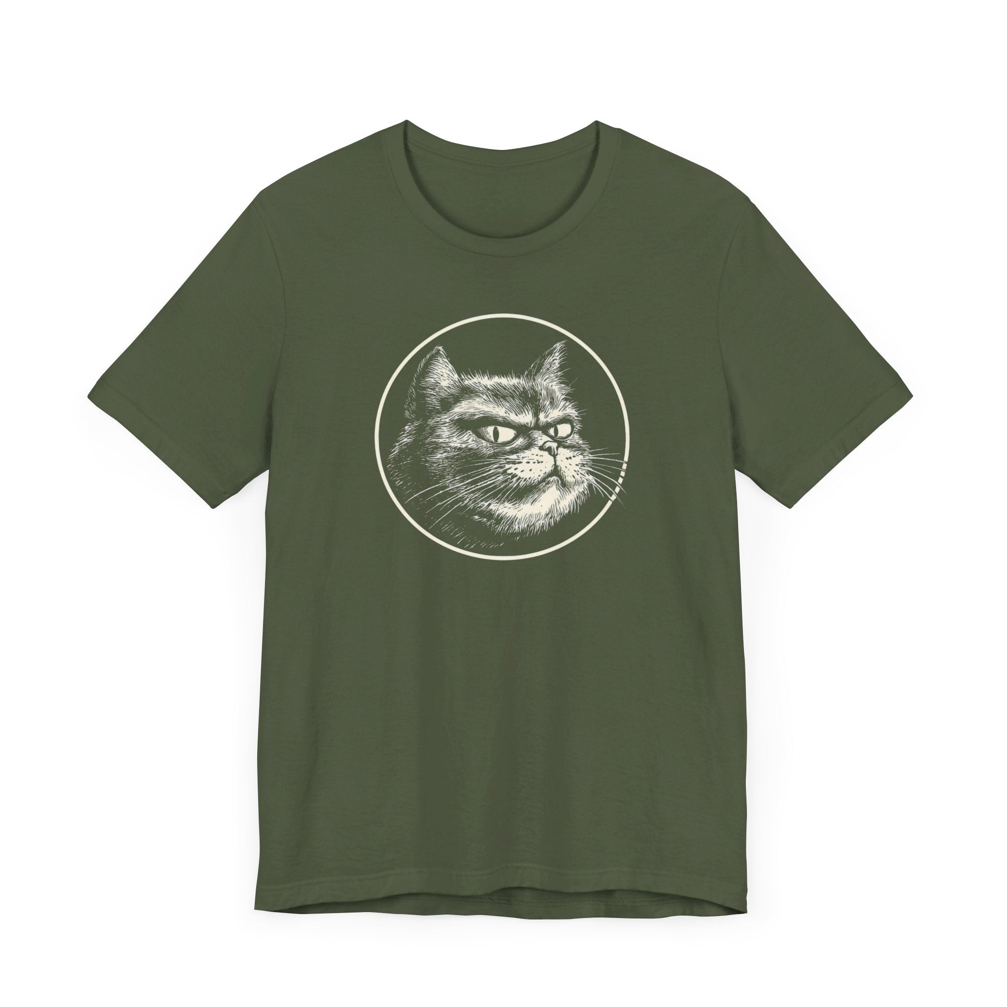 Grumpy Cat Graphic Tee – Vintage Style Cat Lover Shirt
