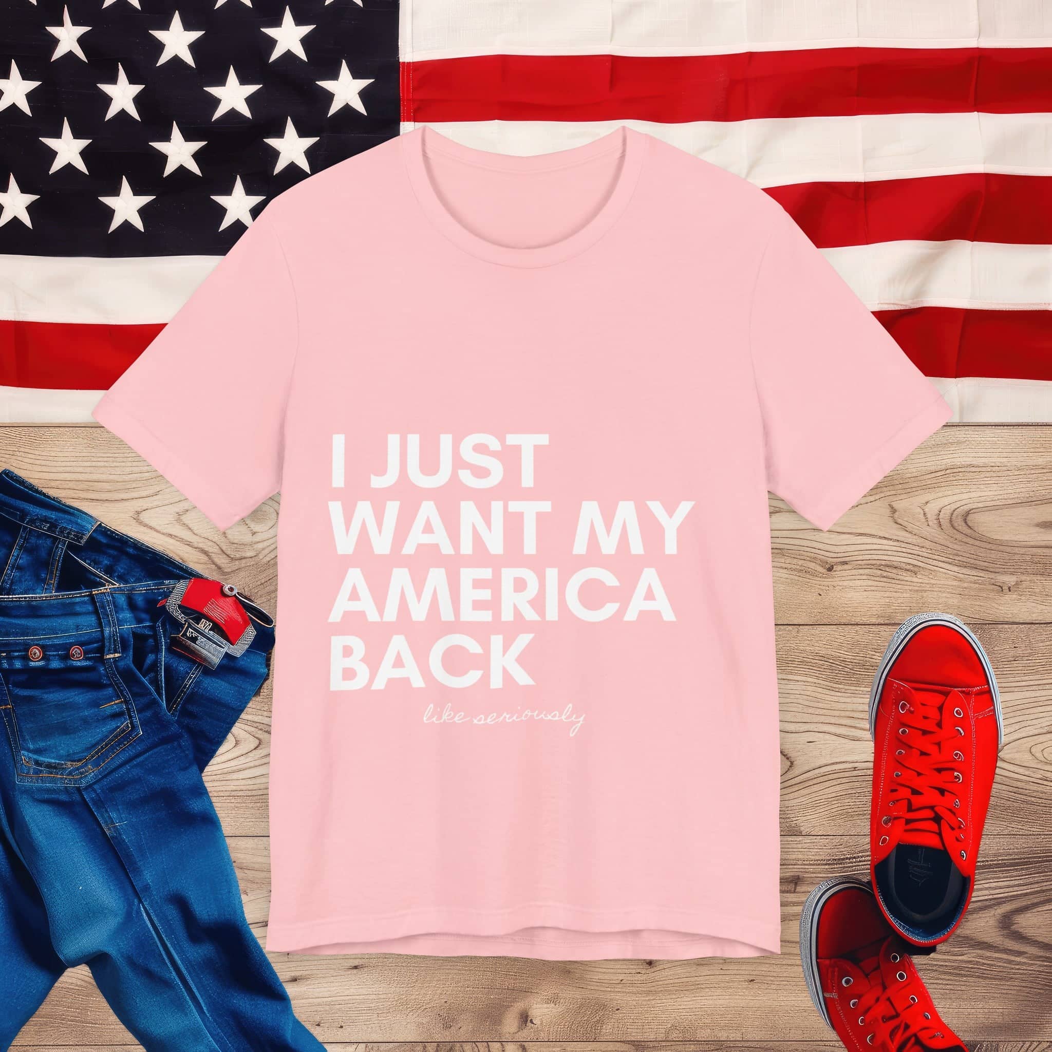 Vintage America Love Tee Unisex Jersey Short Sleeve Tee