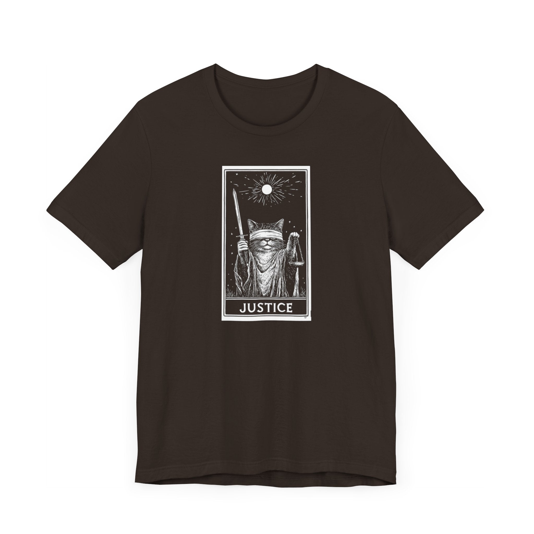 Justice Tarot Cat T-Shirt