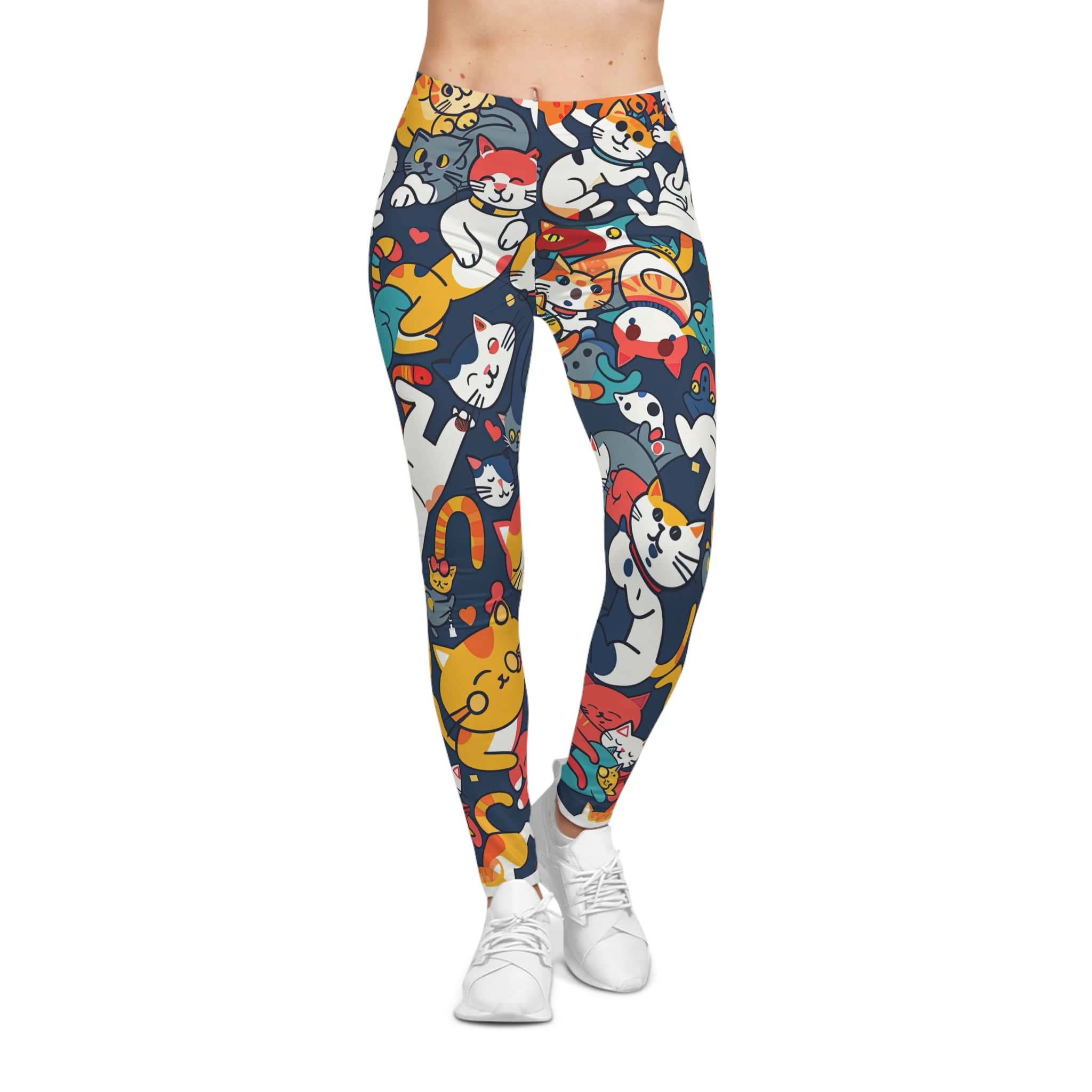 Assorted Cats Women's Casual Leggings (AOP)