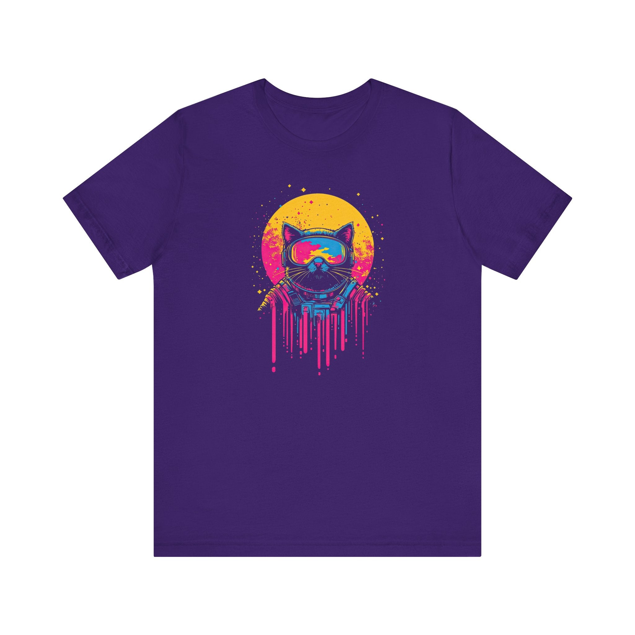 Retro Futuristic Cat T-Shirt