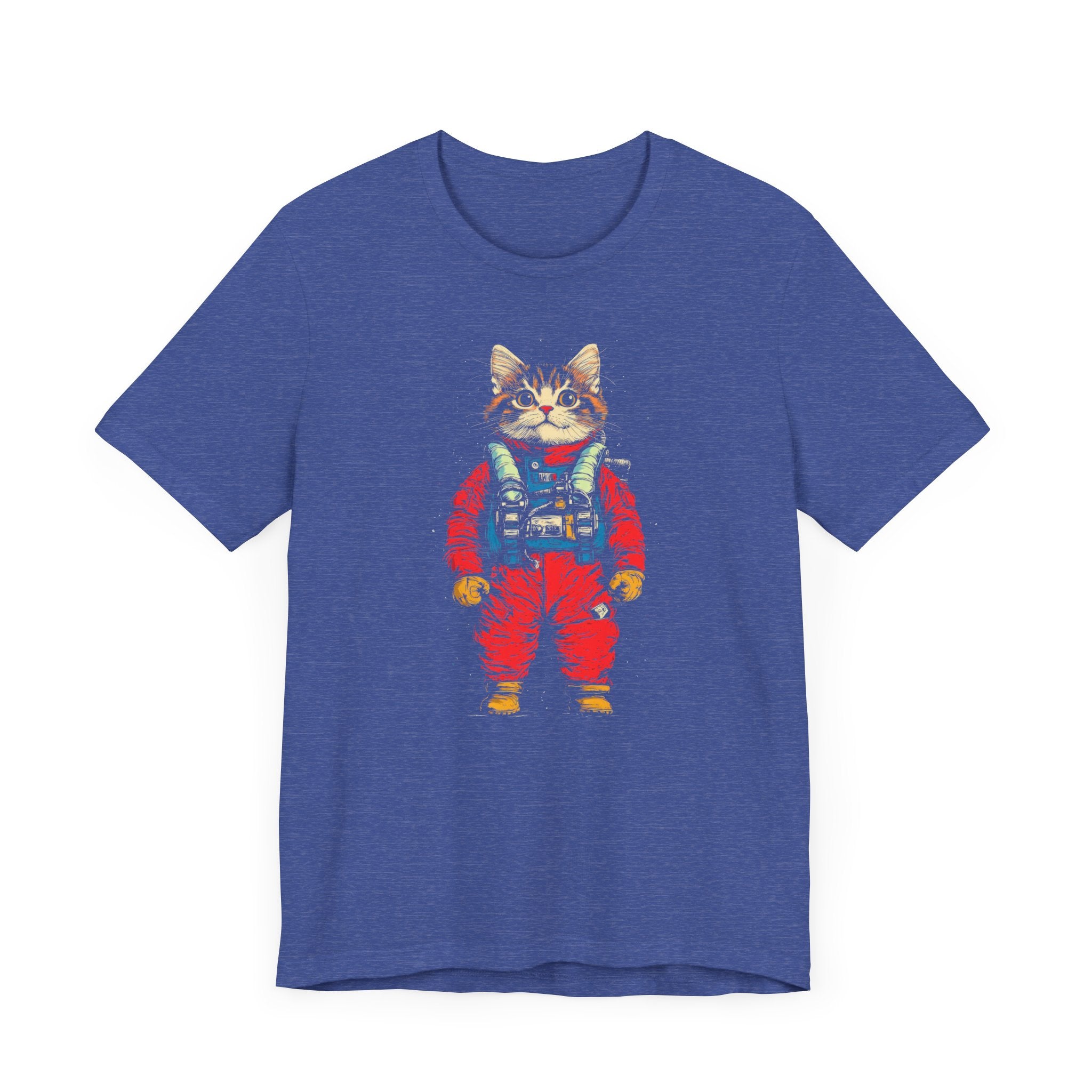 Astronaut Kitten in Red Spacesuit T-Shirt