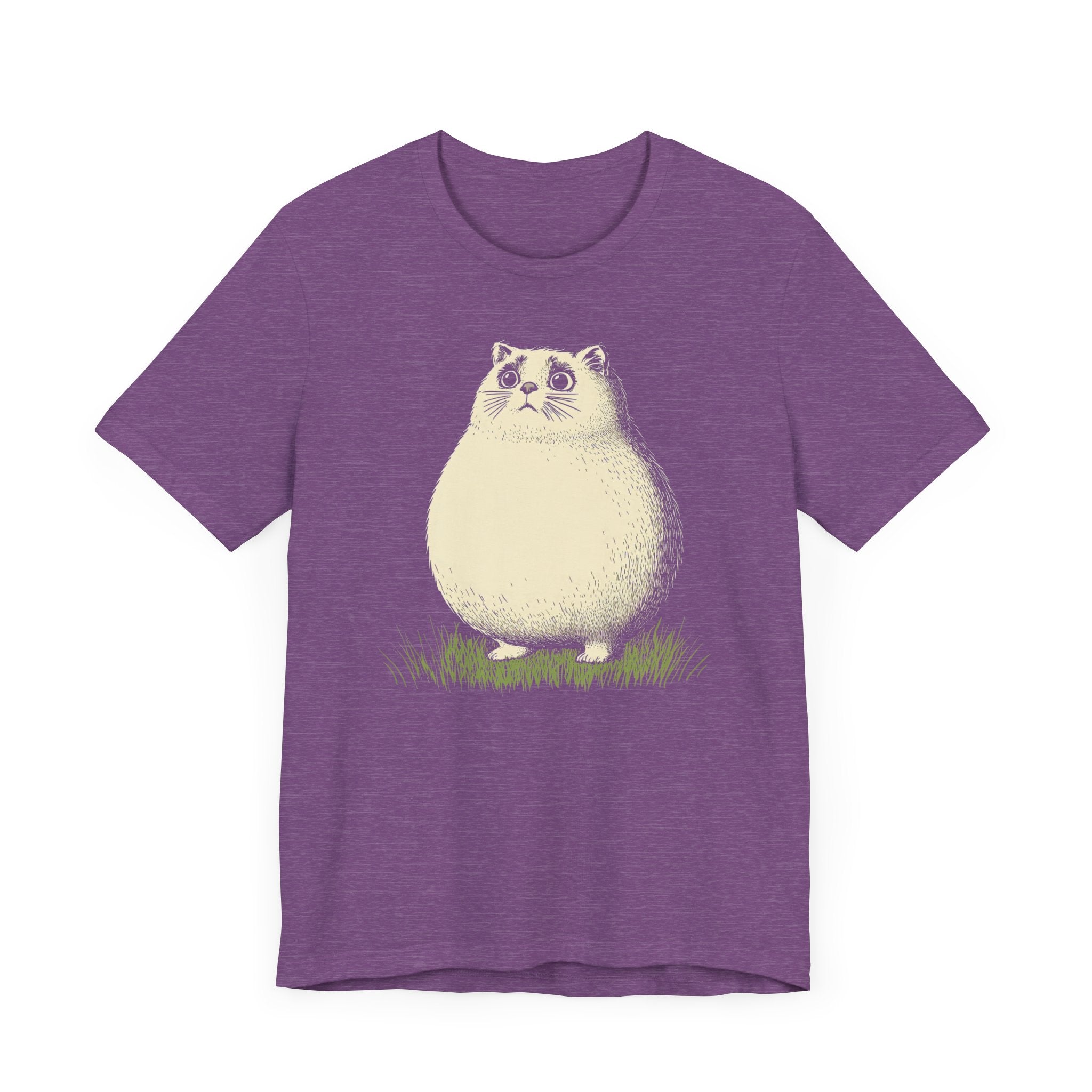 Chubby Cat in Grass Graphic Tee