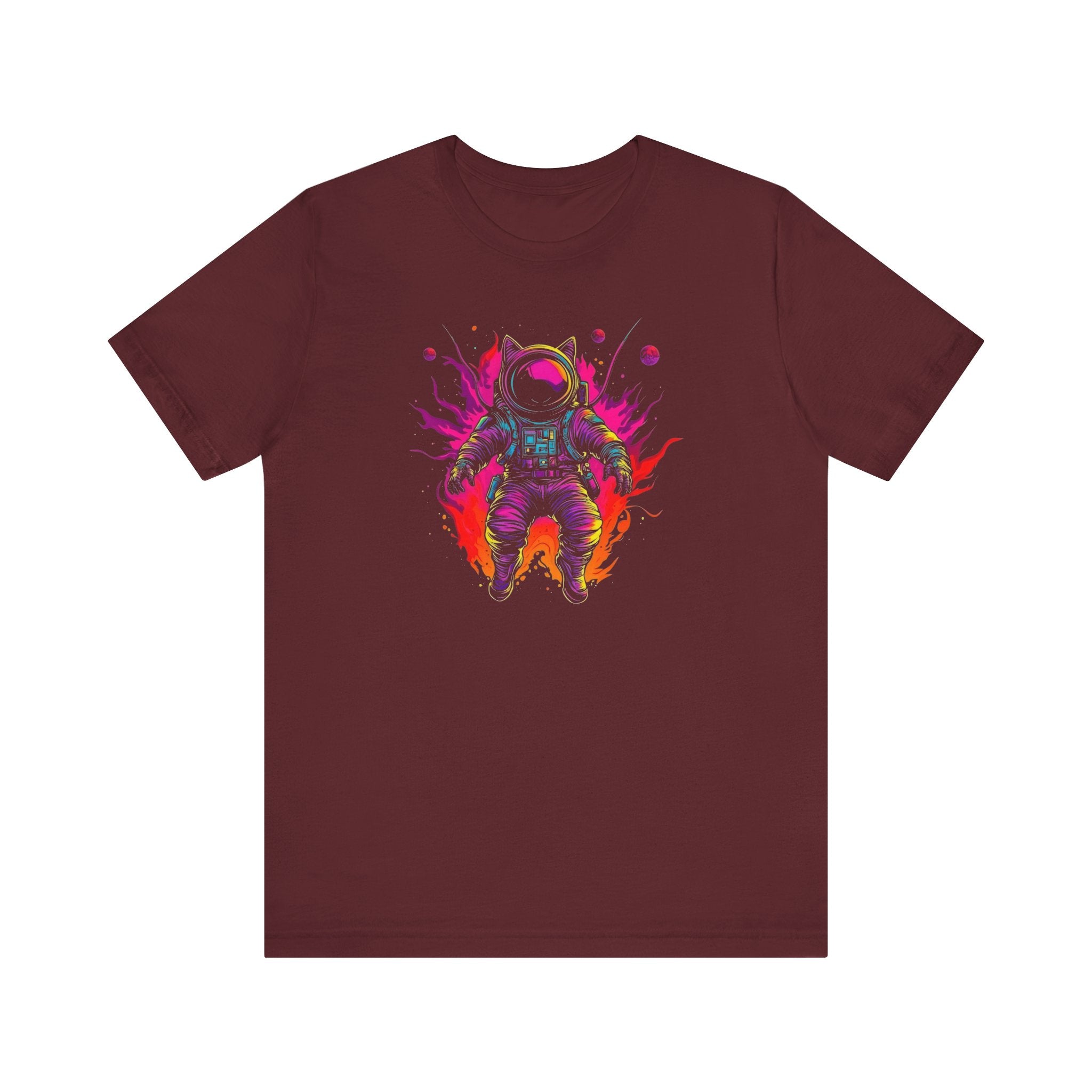 Neon Astronaut Cat T-Shirt