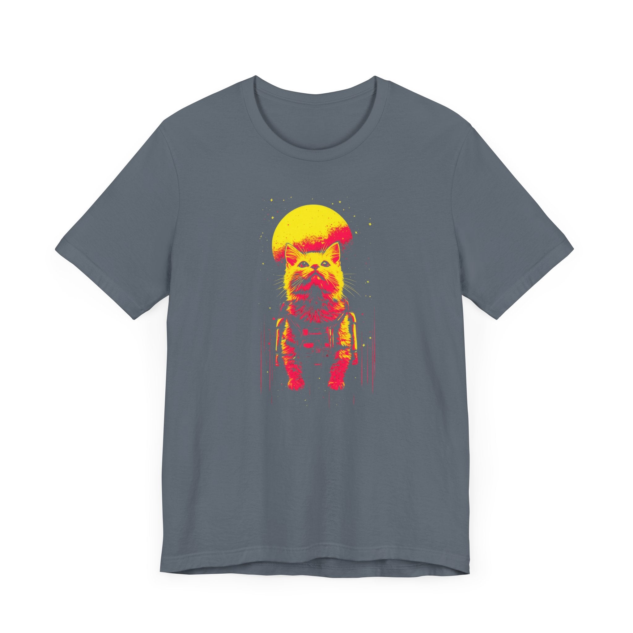 Neon Moon Astronaut Cat T-Shirt