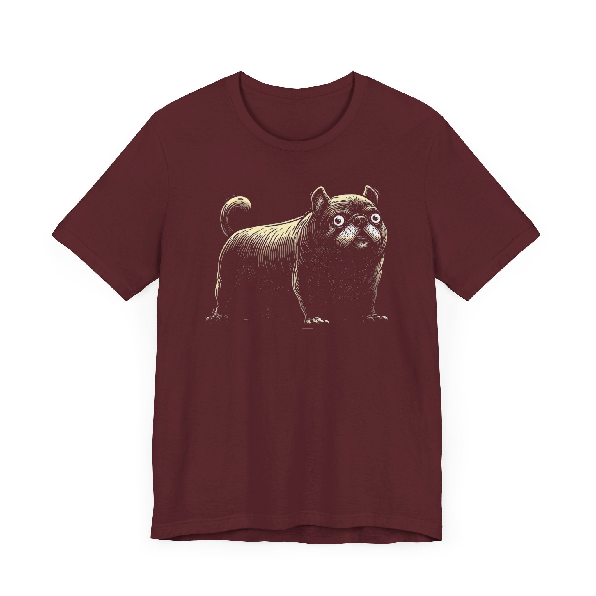 Quirky Pug T-Shirt – Unique Black Pug Graphic Tee