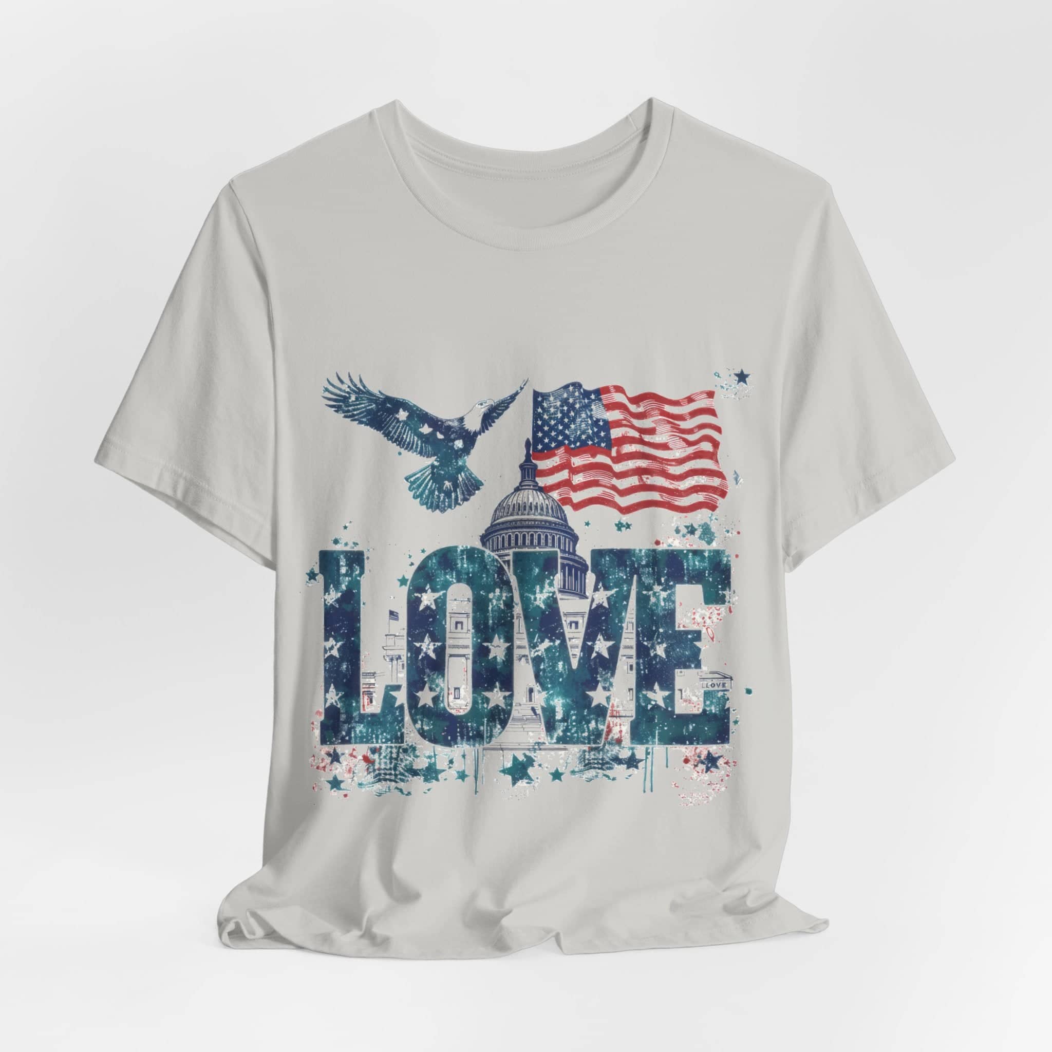 Patriotic Love Tee Unisex Jersey Short Sleeve Tee