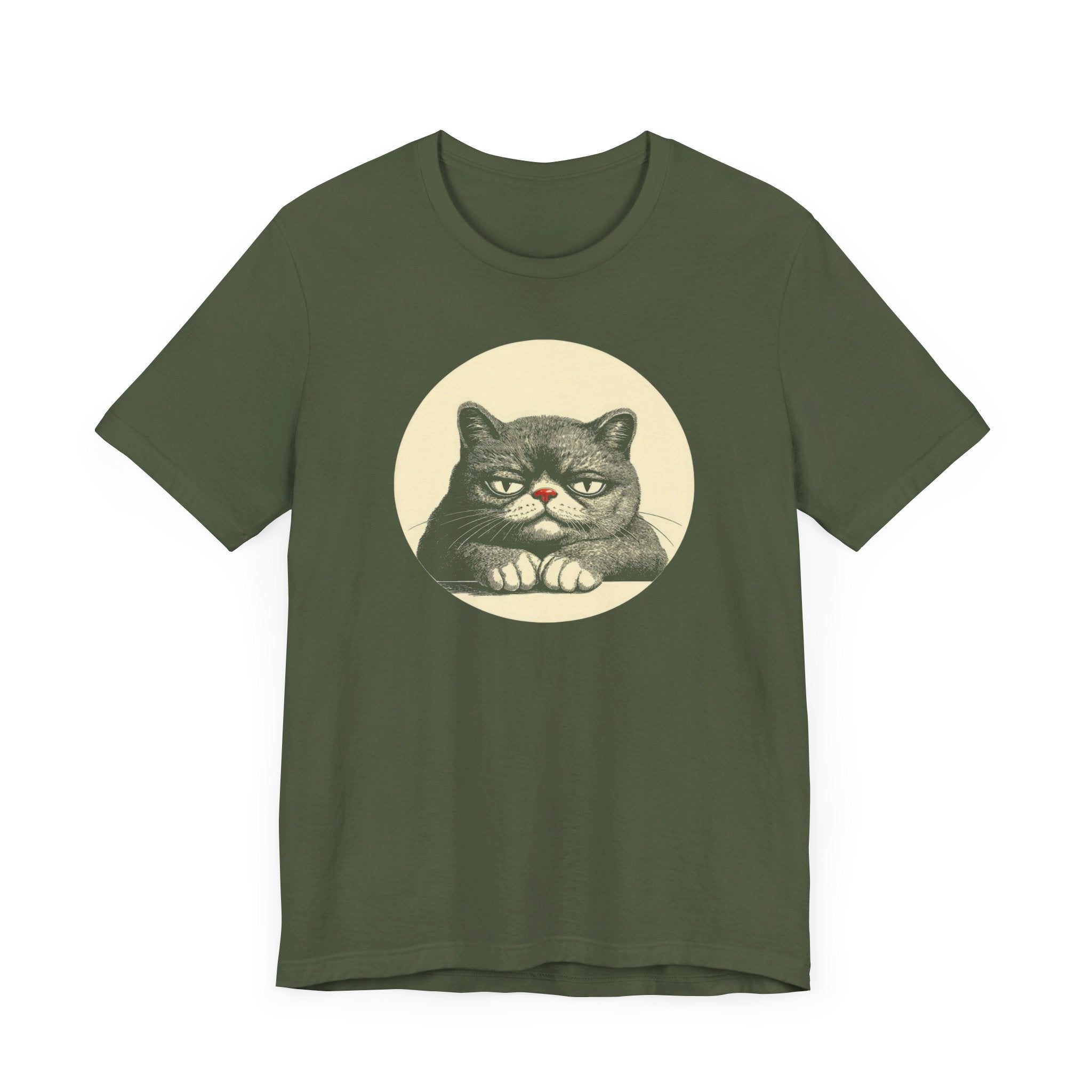 Grumpy Cat Graphic Tee – Vintage Style Cat Lover Shirt