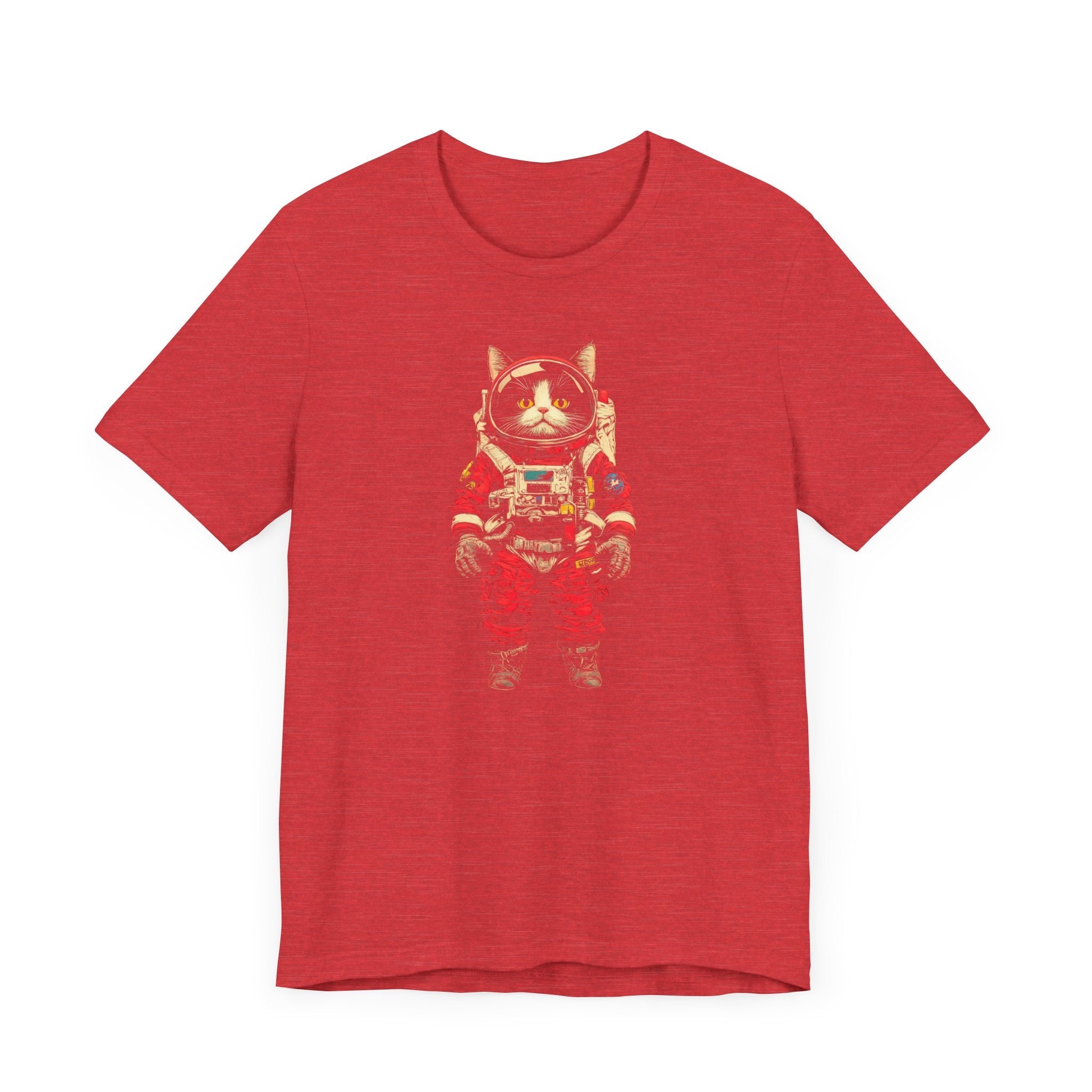 Fearless Space Cat Astronaut Graphic Tee