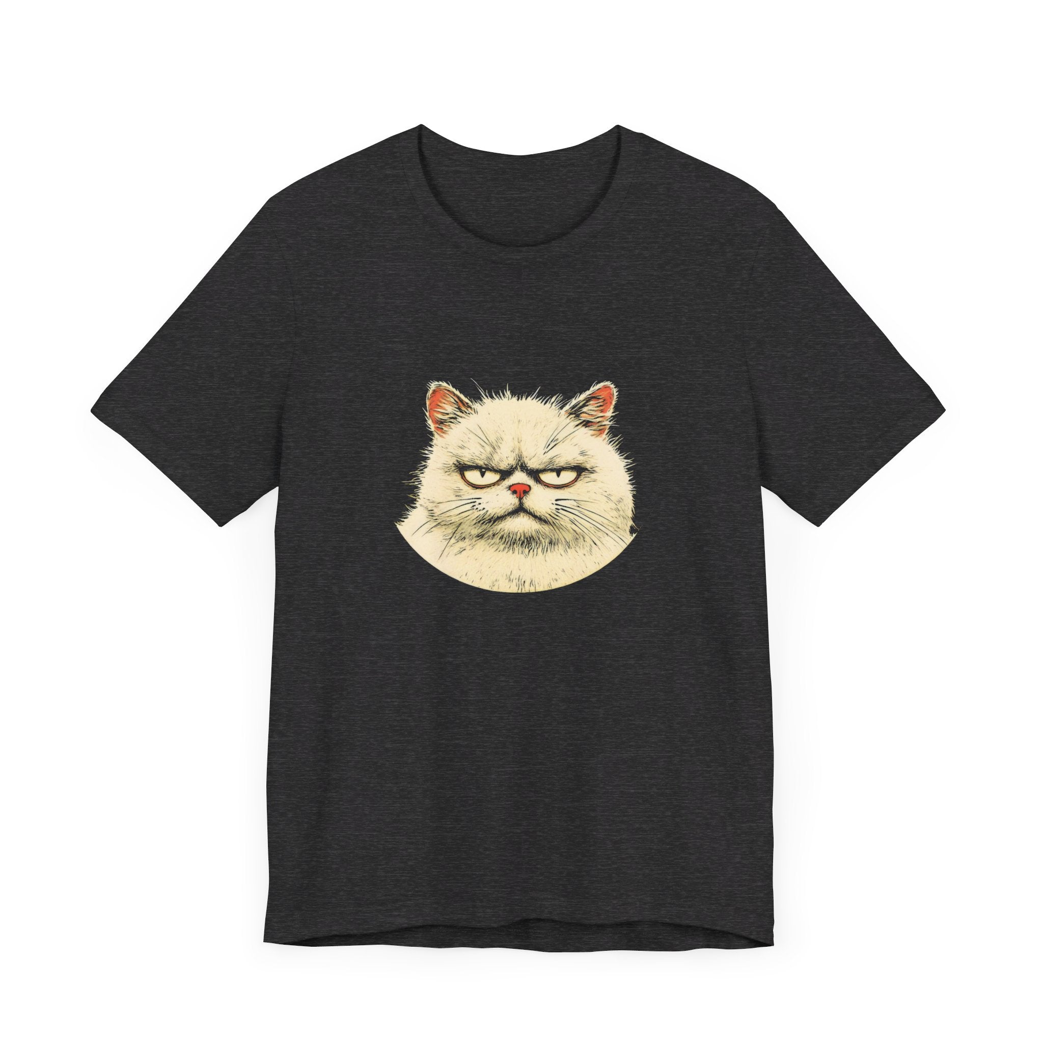 Grumpy Persian Cat Graphic Tee – Vintage Style Cat Lover Shirt