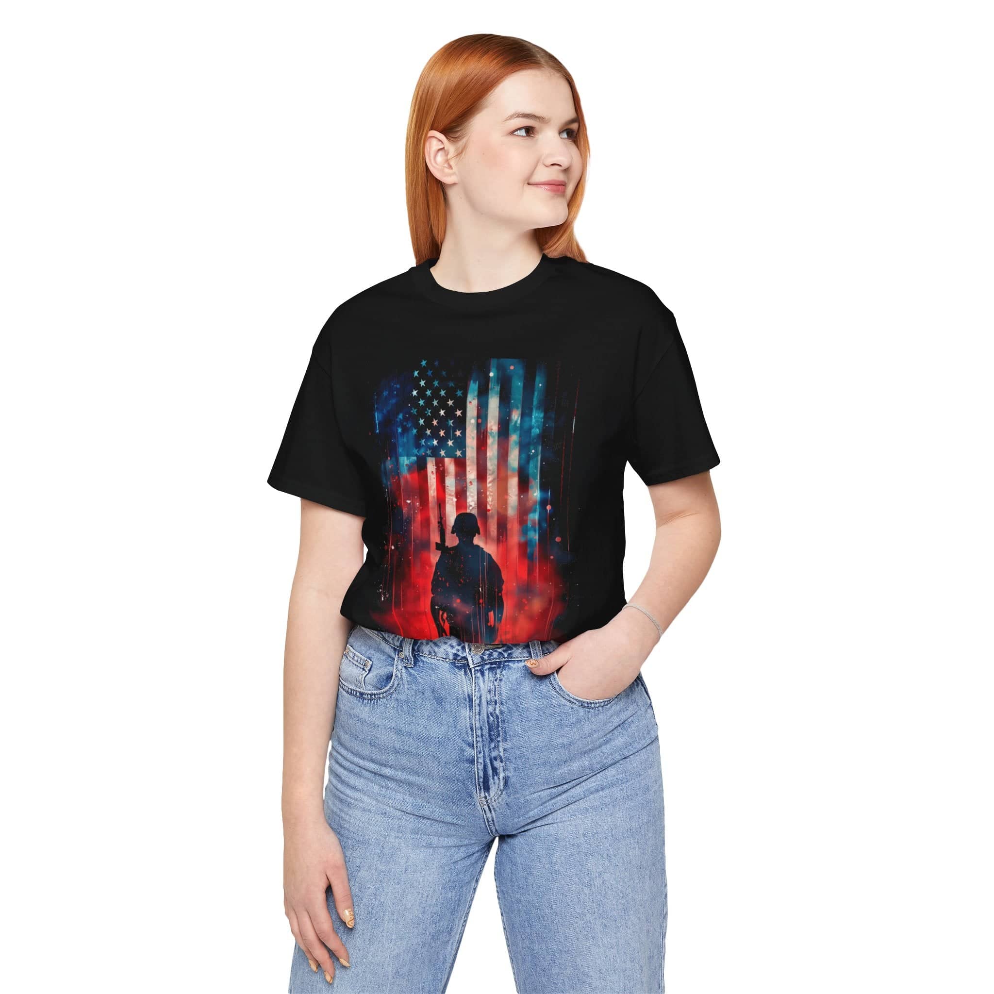 Brave Guardian: American Hero T-Shirt Unisex Jersey Short Sleeve Tee