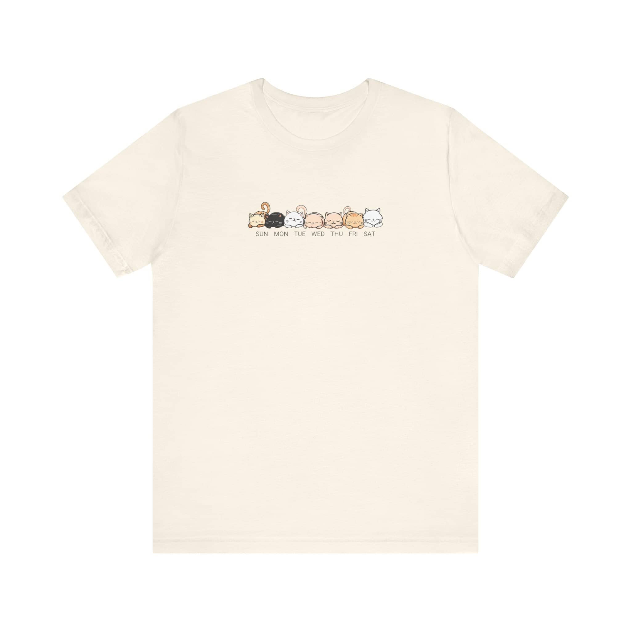 Weekly Cat Faces T-Shirt