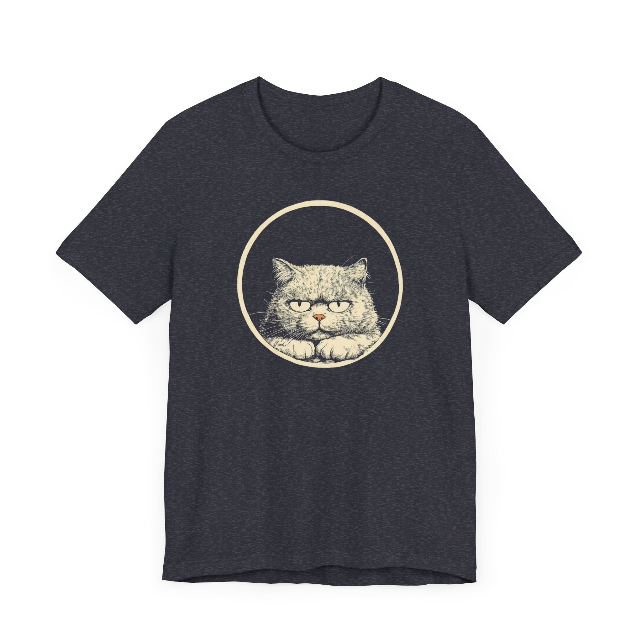Grumpy Persian Cat Graphic Tee – Vintage Style Cat Lover Shirt