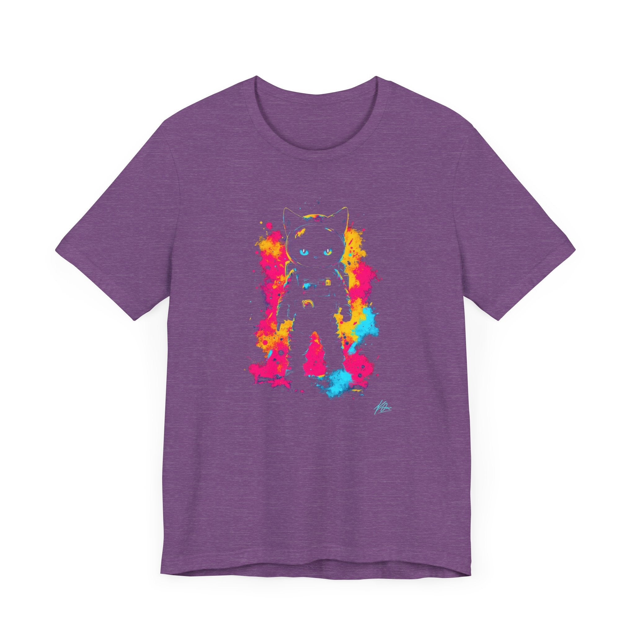 Neon Astronaut Cat T-Shirt