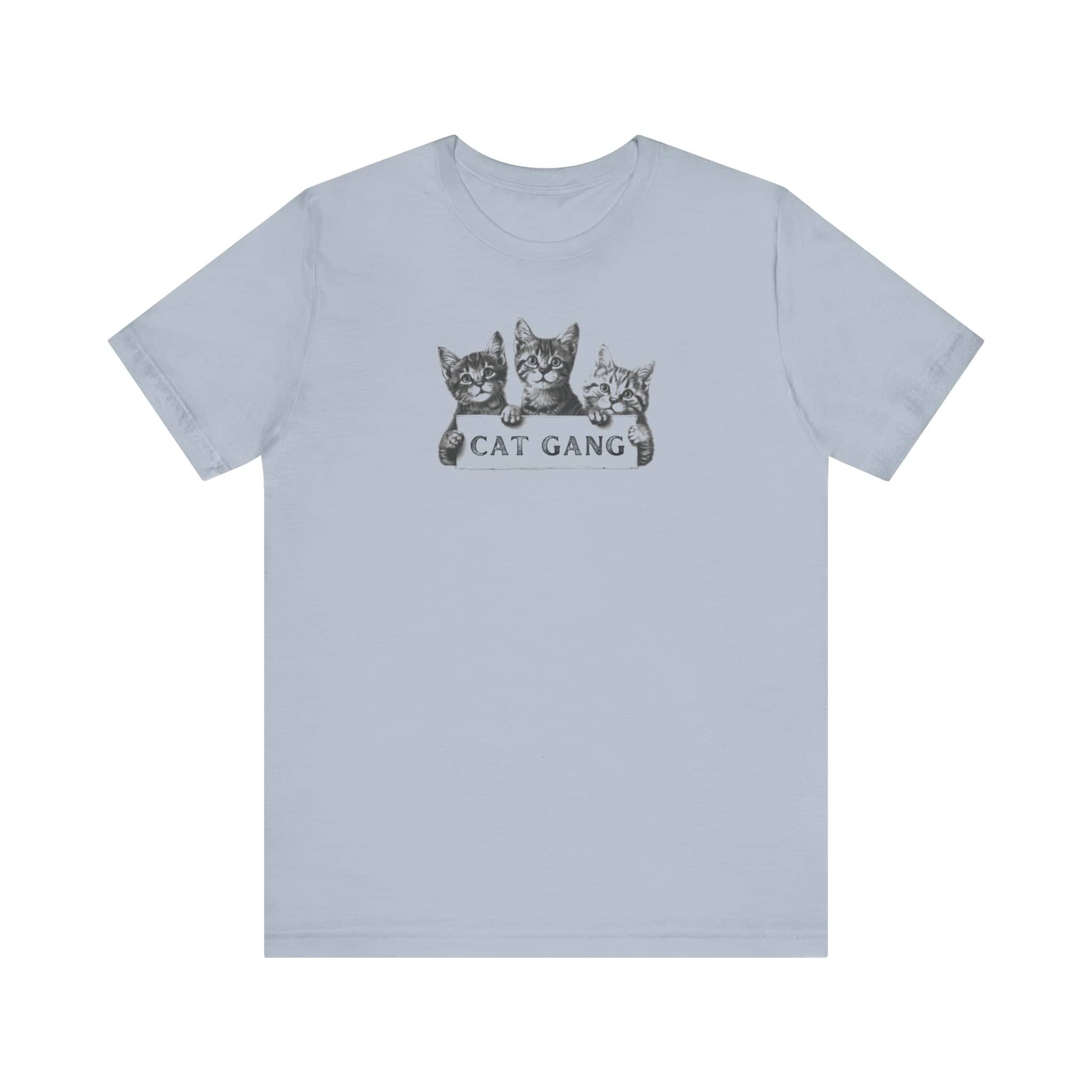 Cat Gang Shirt Funny Cat Lover Kitten Unisex Jersey Short Sleeve Tee