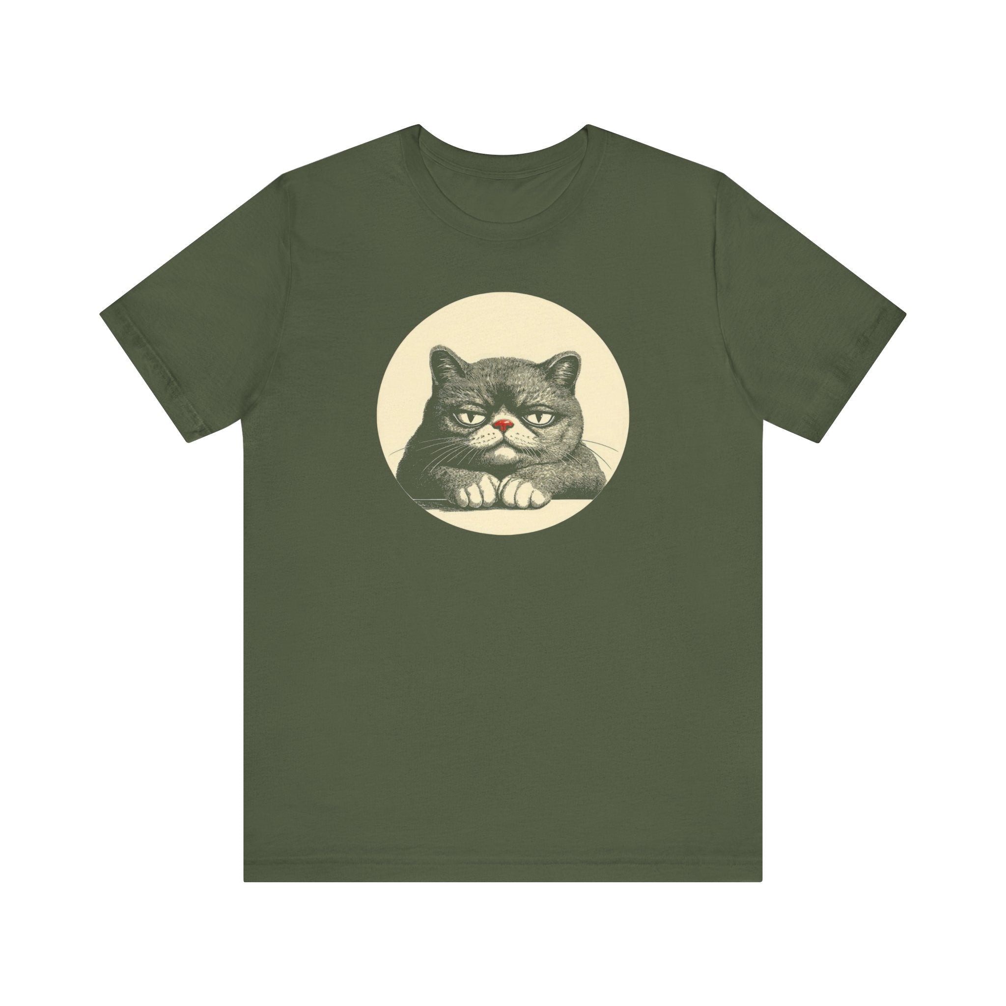 Grumpy Cat Graphic Tee – Vintage Style Cat Lover Shirt