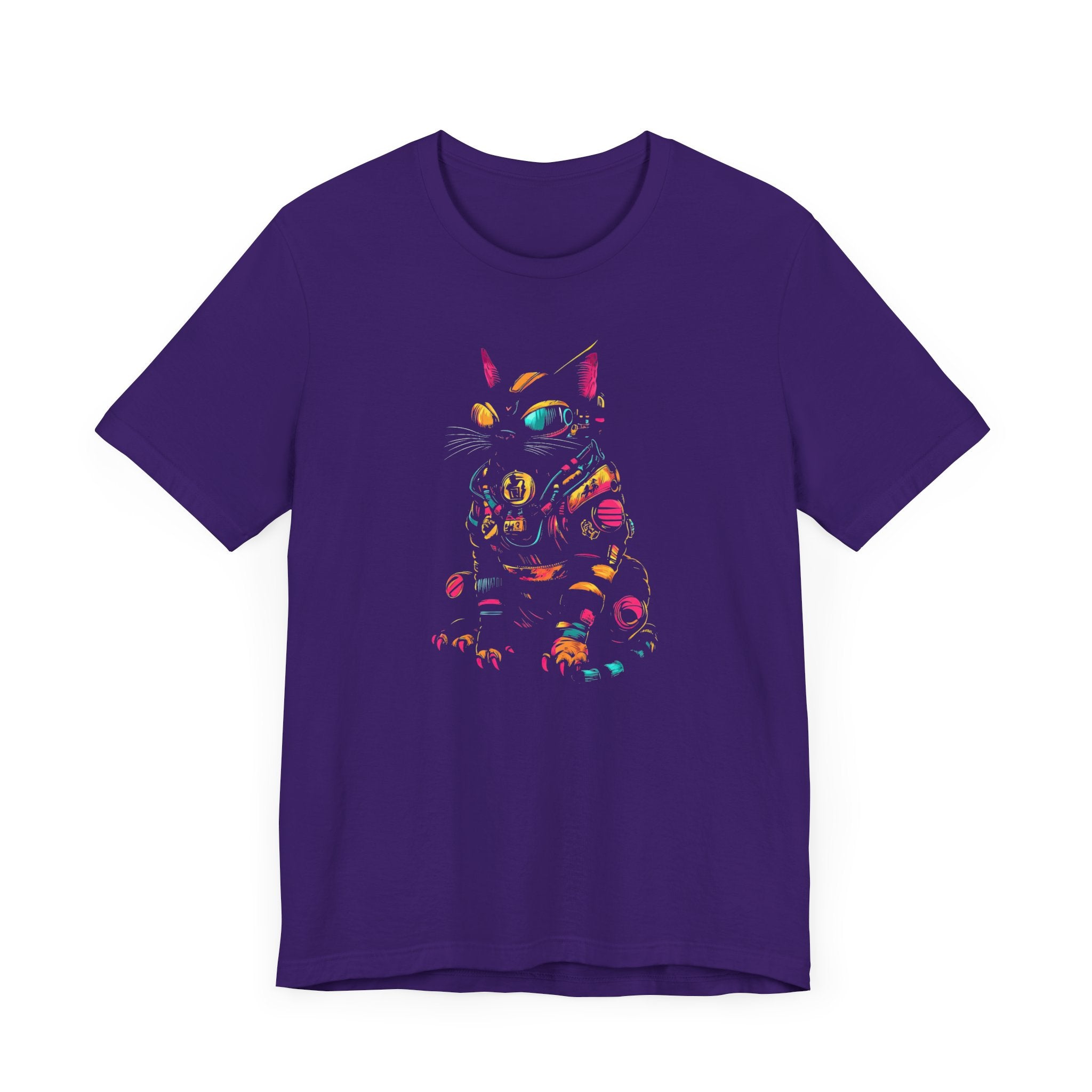 Neon Cyber Cat T-Shirt