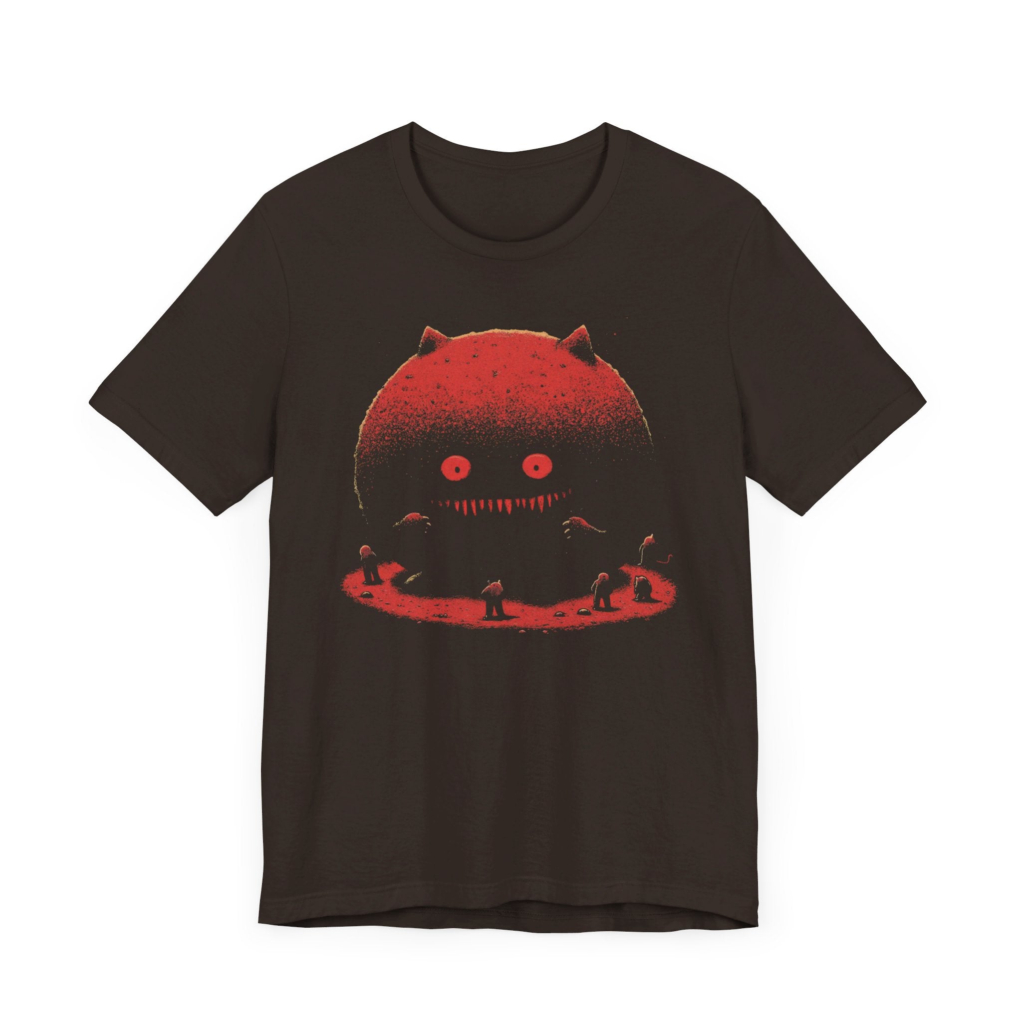 Eerie Cat Moon T-Shirt - Spooky Night Design