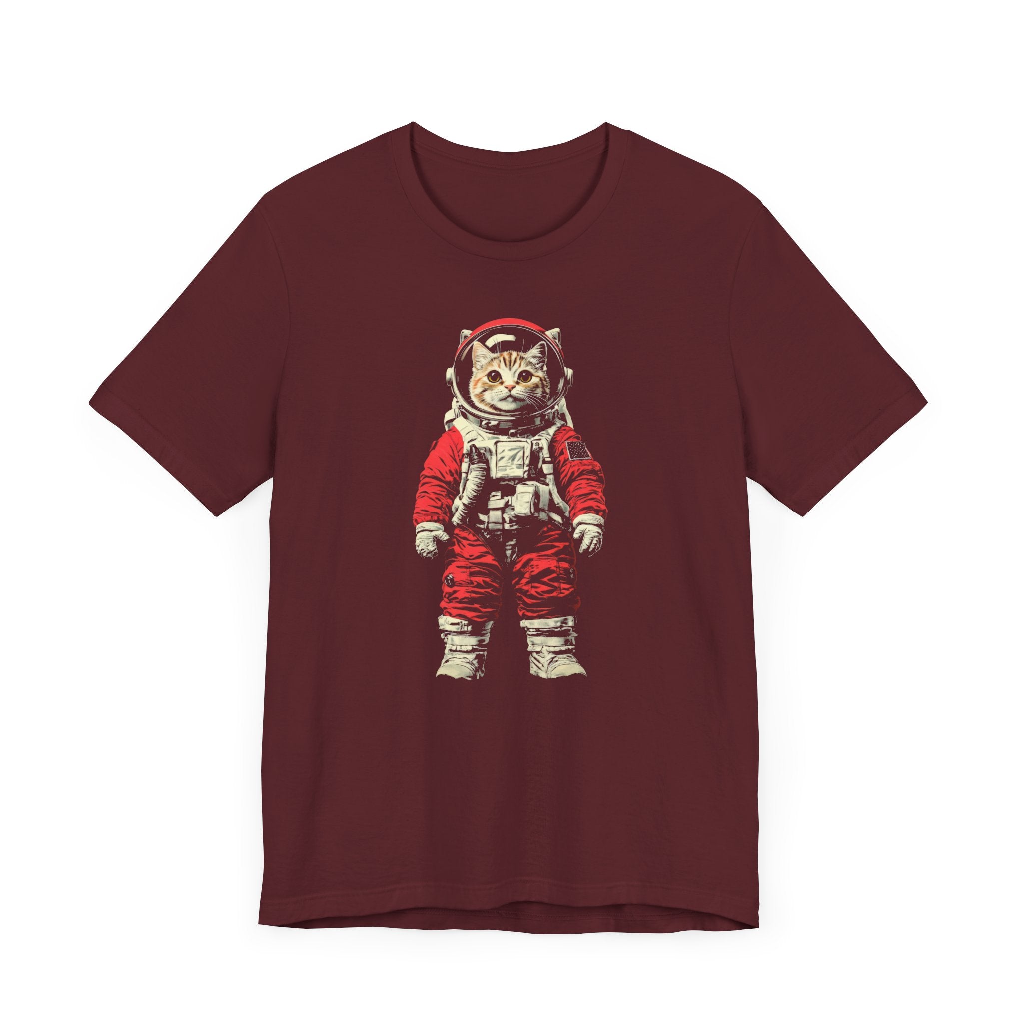 Adventurous Cat Astronaut Graphic Tee