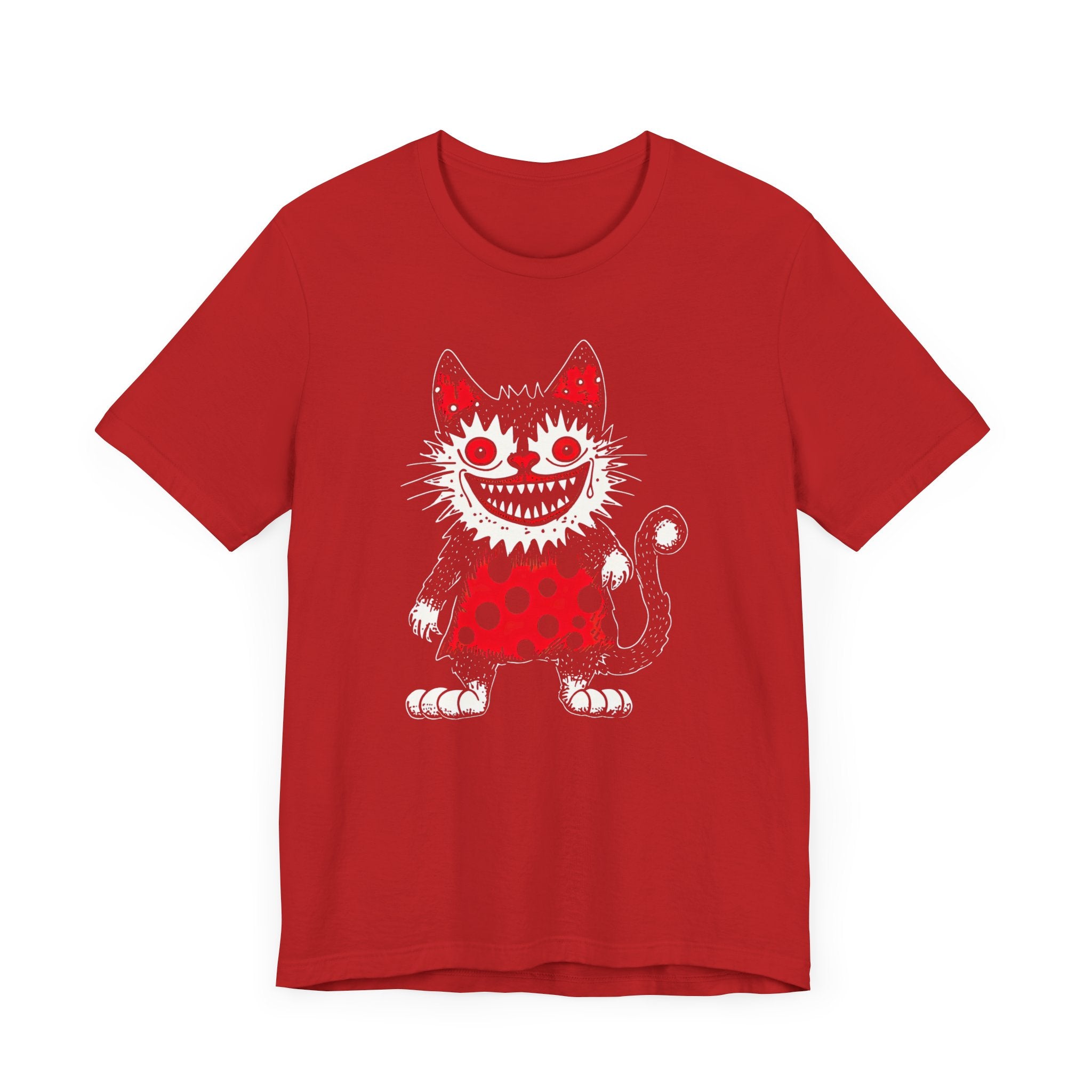 Creepy Polka Dot Cat T-Shirt