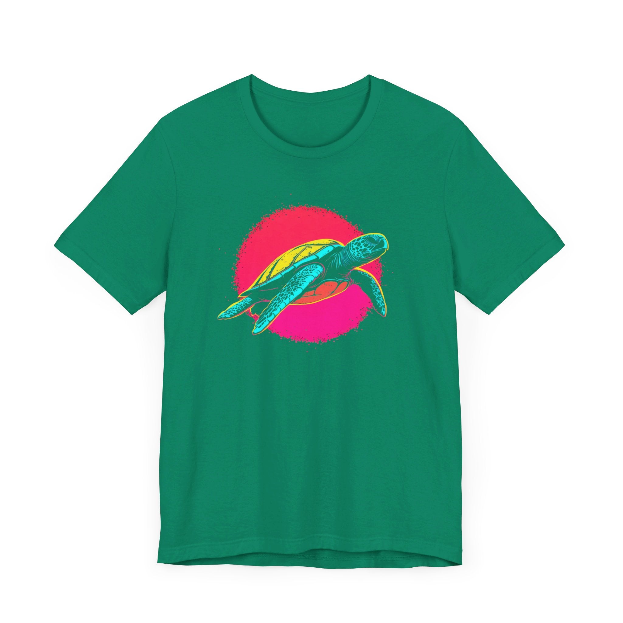 Neon Sea Turtle T-Shirt - Vibrant Ocean Vibes