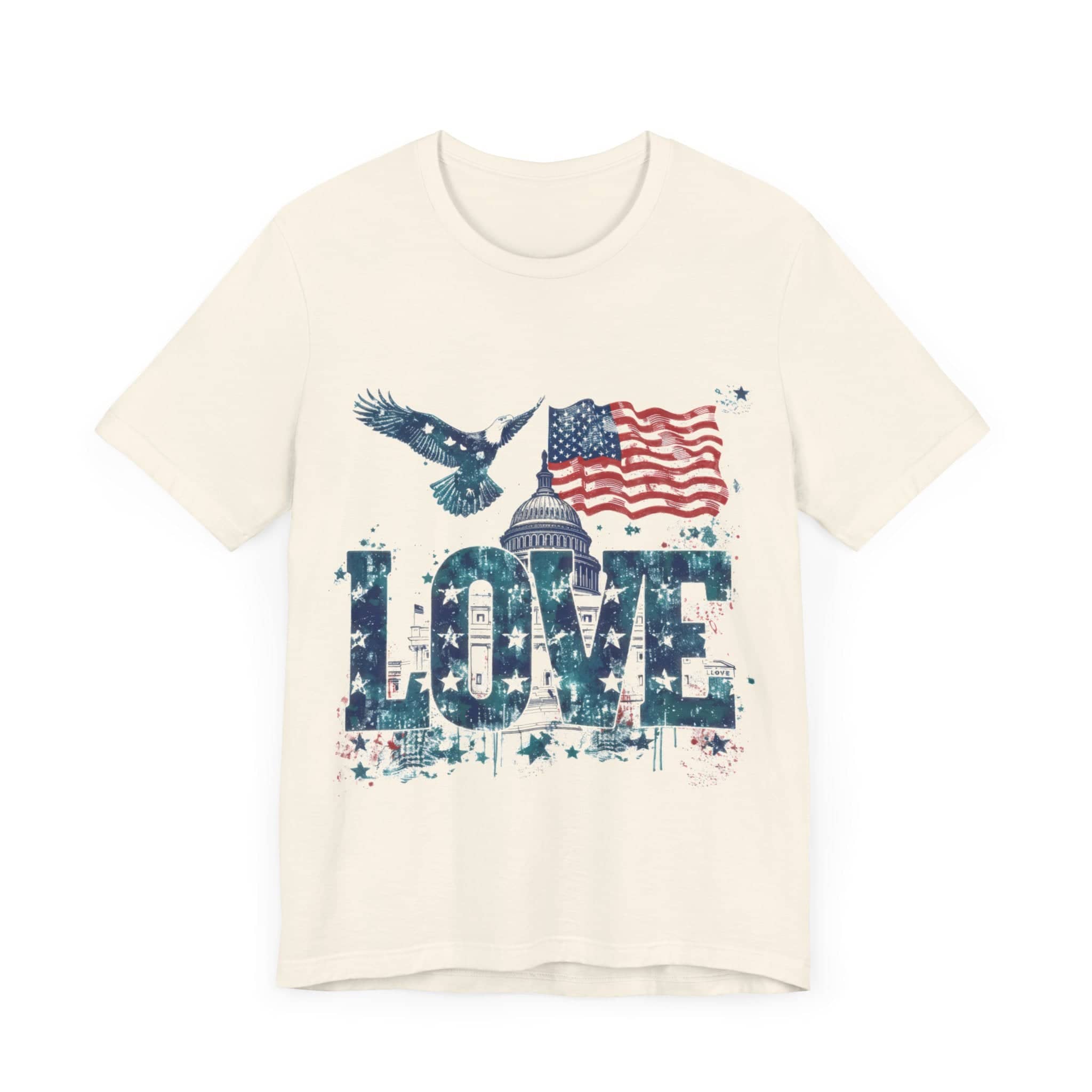 Patriotic Love Tee Unisex Jersey Short Sleeve Tee