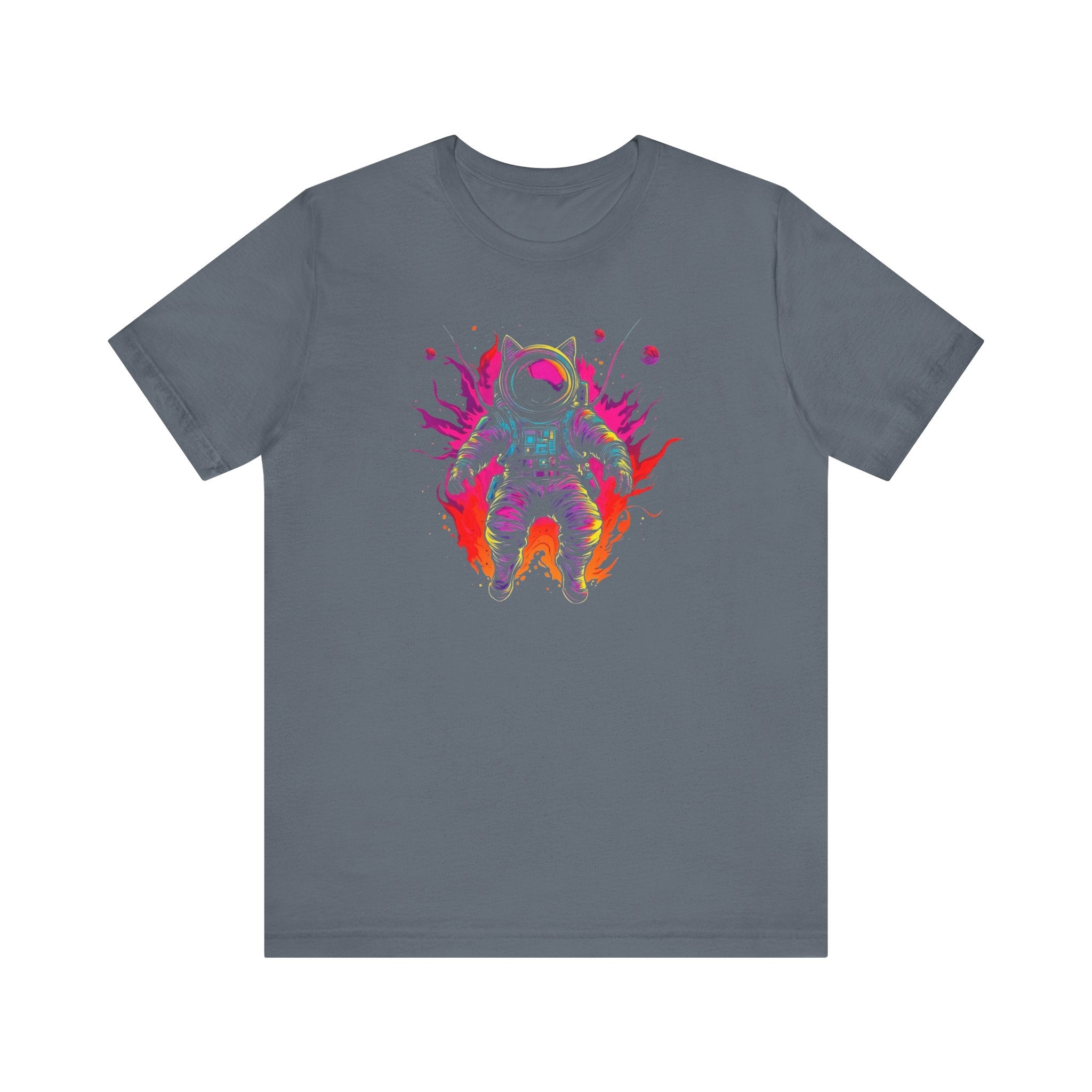 Neon Astronaut Cat T-Shirt