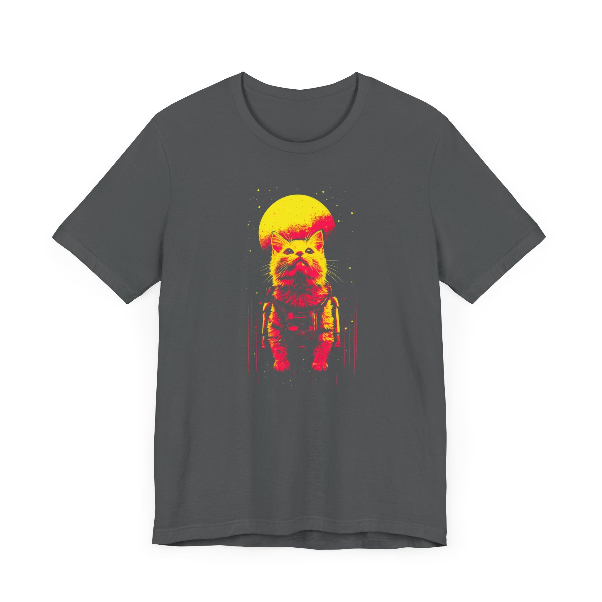 Neon Moon Astronaut Cat T-Shirt