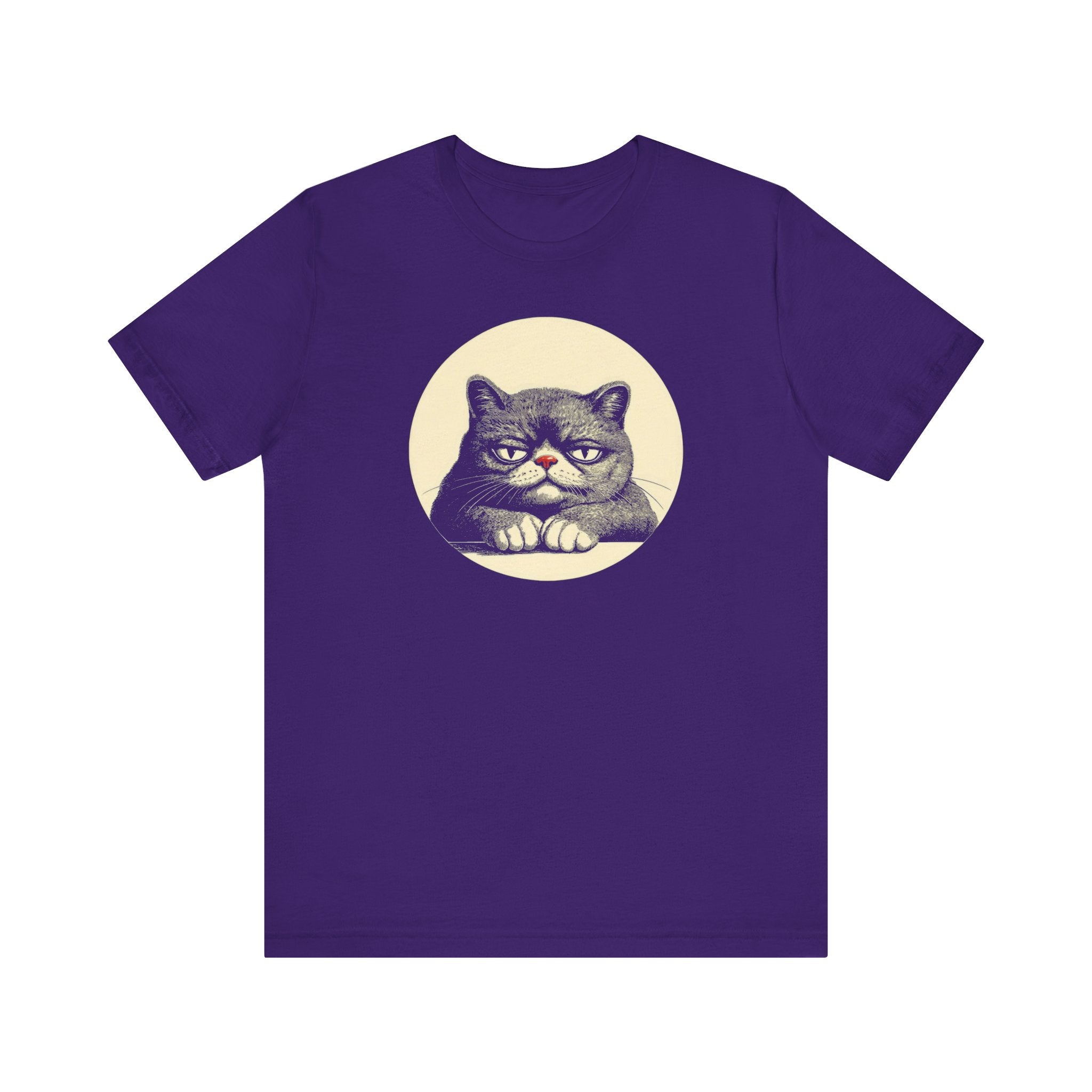 Grumpy Cat Graphic Tee – Vintage Style Cat Lover Shirt