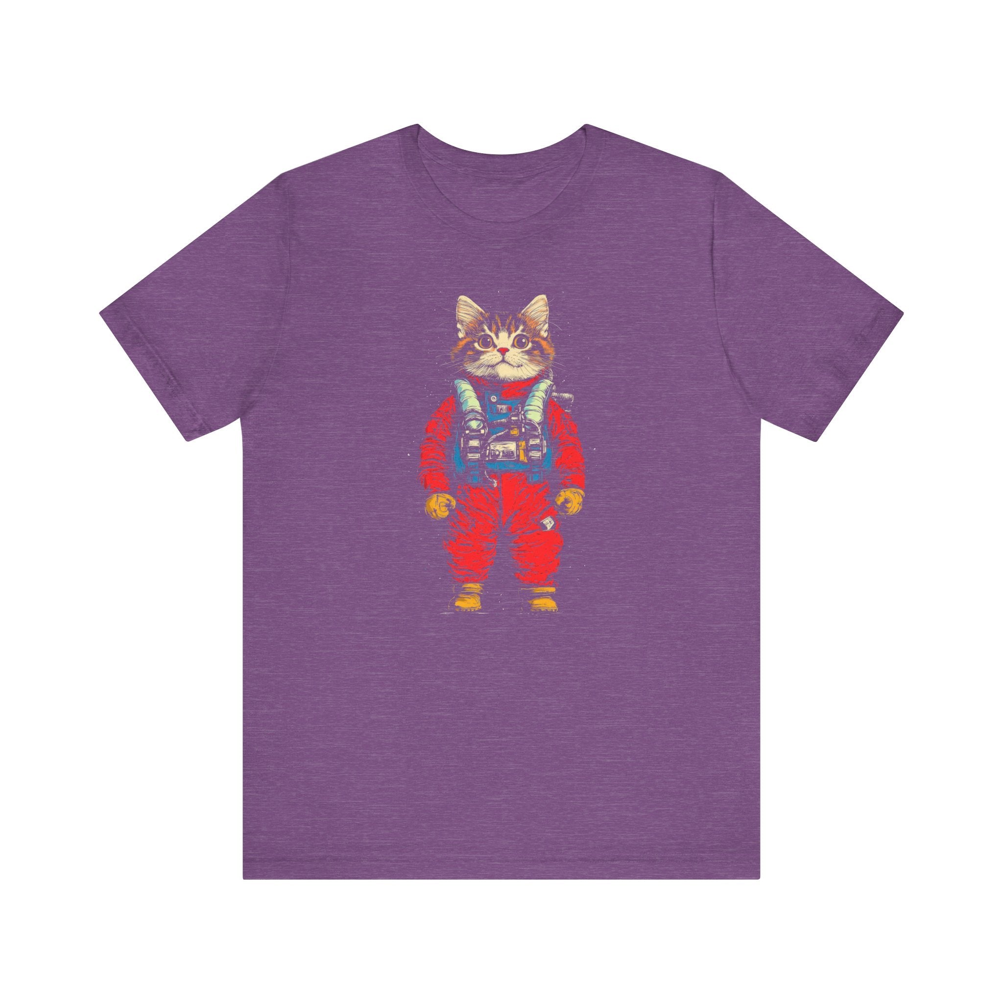 Astronaut Kitten in Red Spacesuit T-Shirt