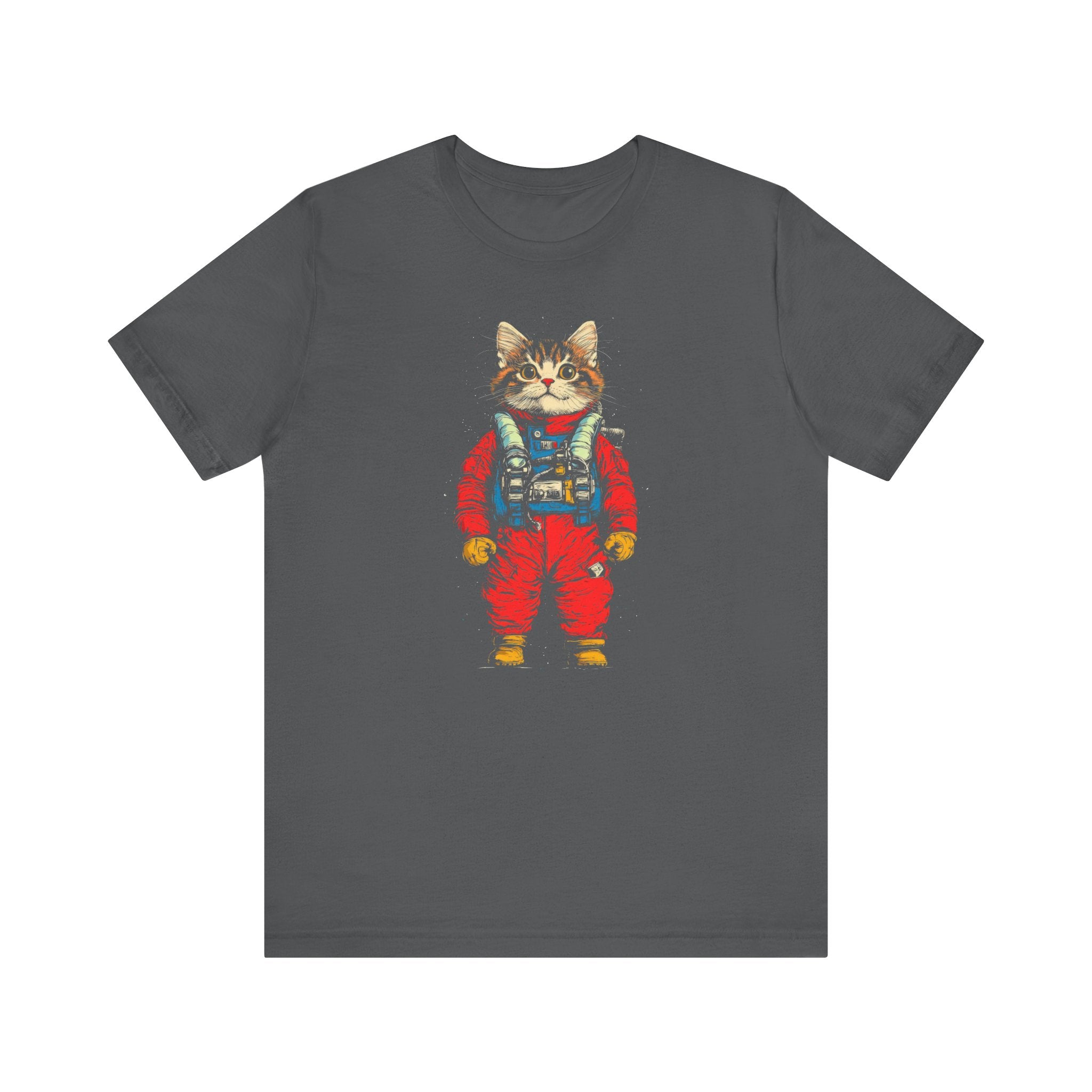 Astronaut Kitten in Red Spacesuit T-Shirt