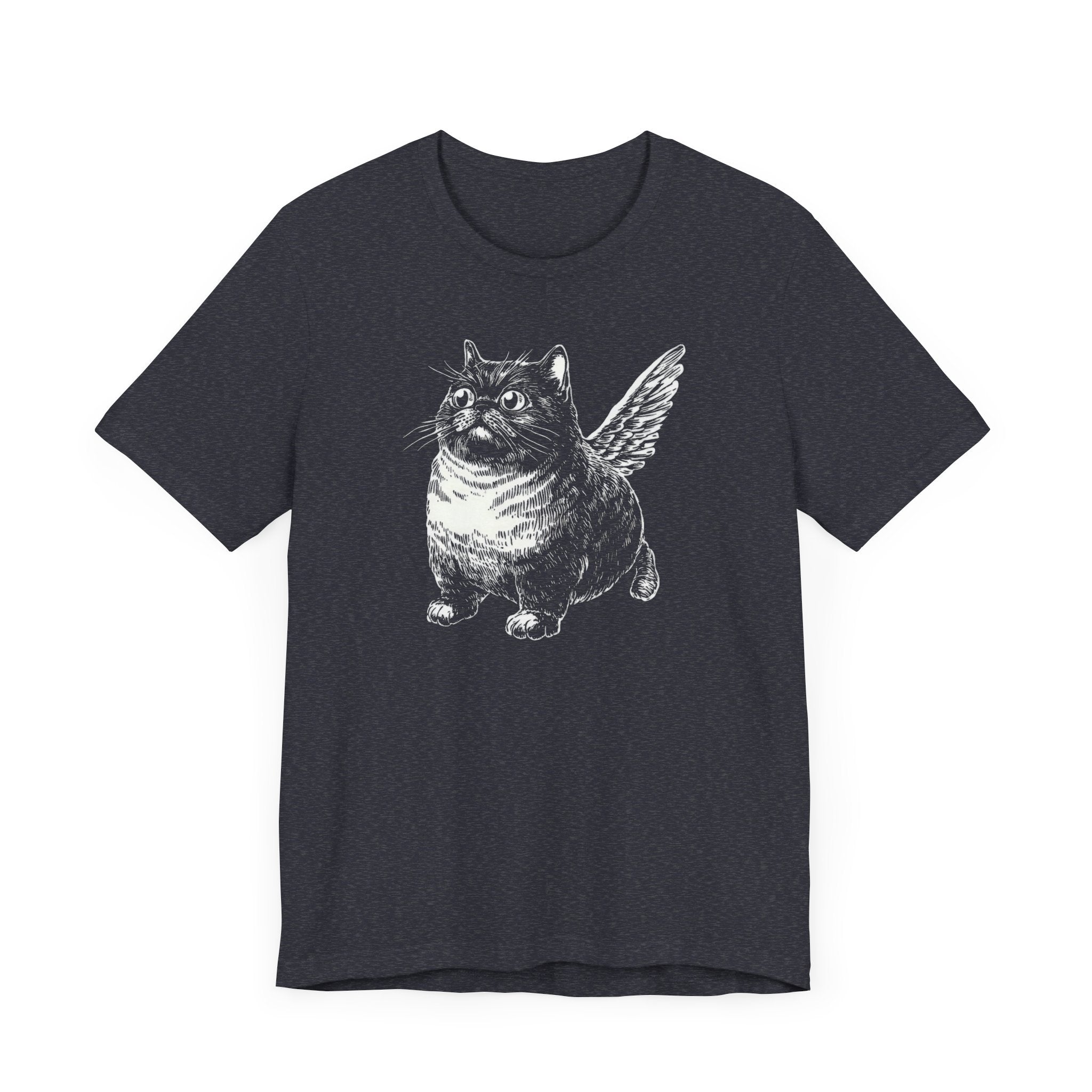 Whimsical Winged Cat T-Shirt