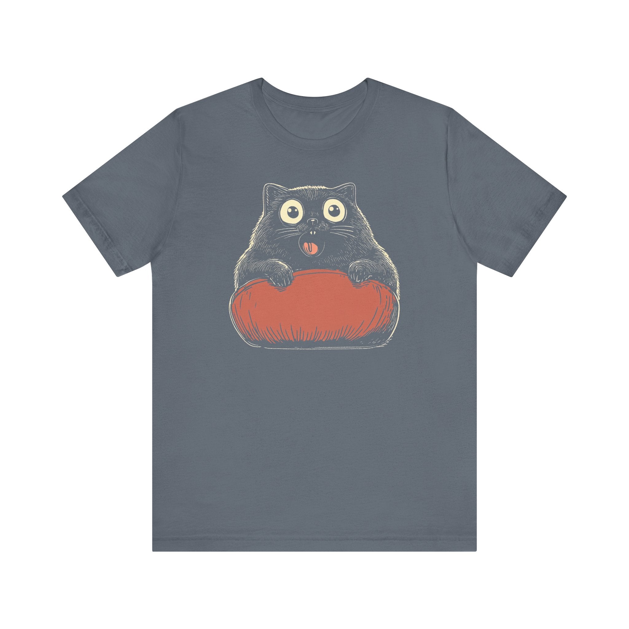 Quirky Cat on Pillow Graphic Tee