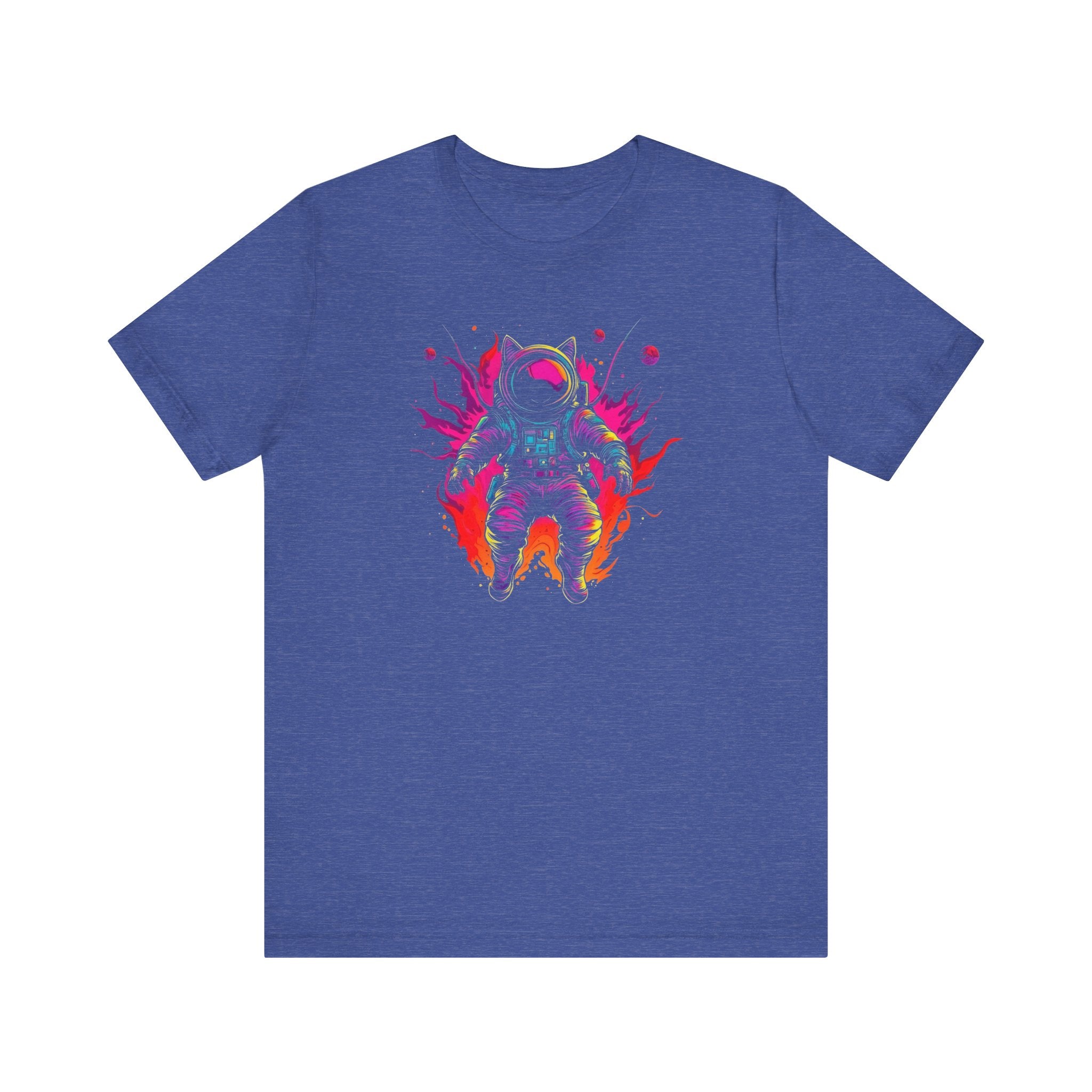 Neon Astronaut Cat T-Shirt
