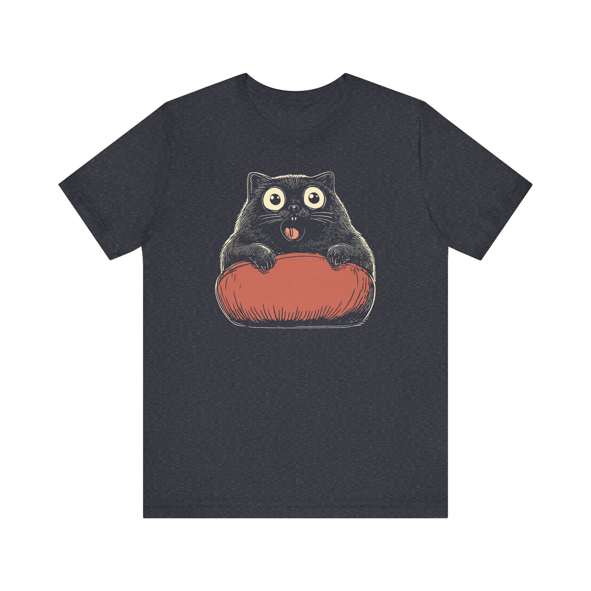 Quirky Cat on Pillow Graphic Tee