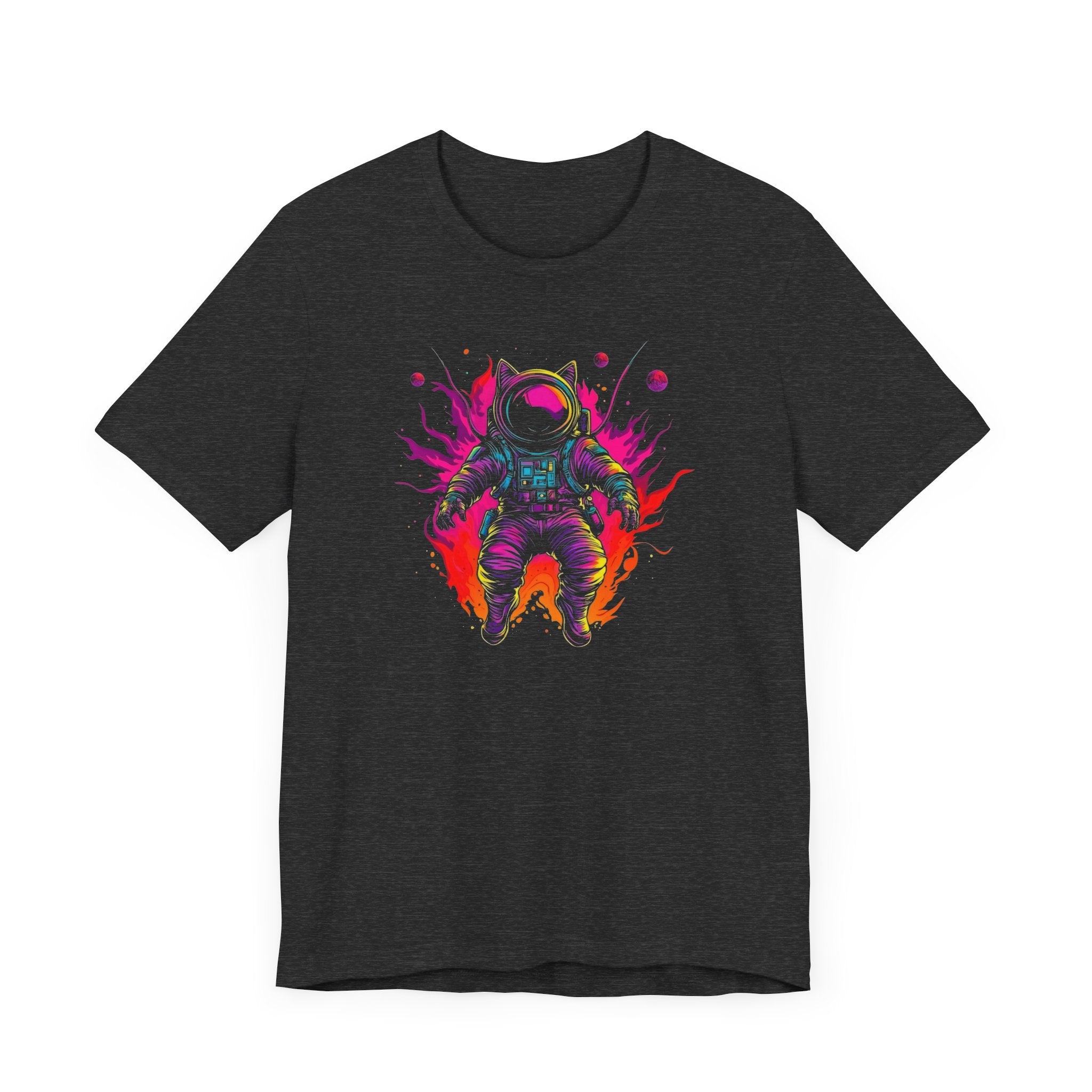 Neon Astronaut Cat T-Shirt