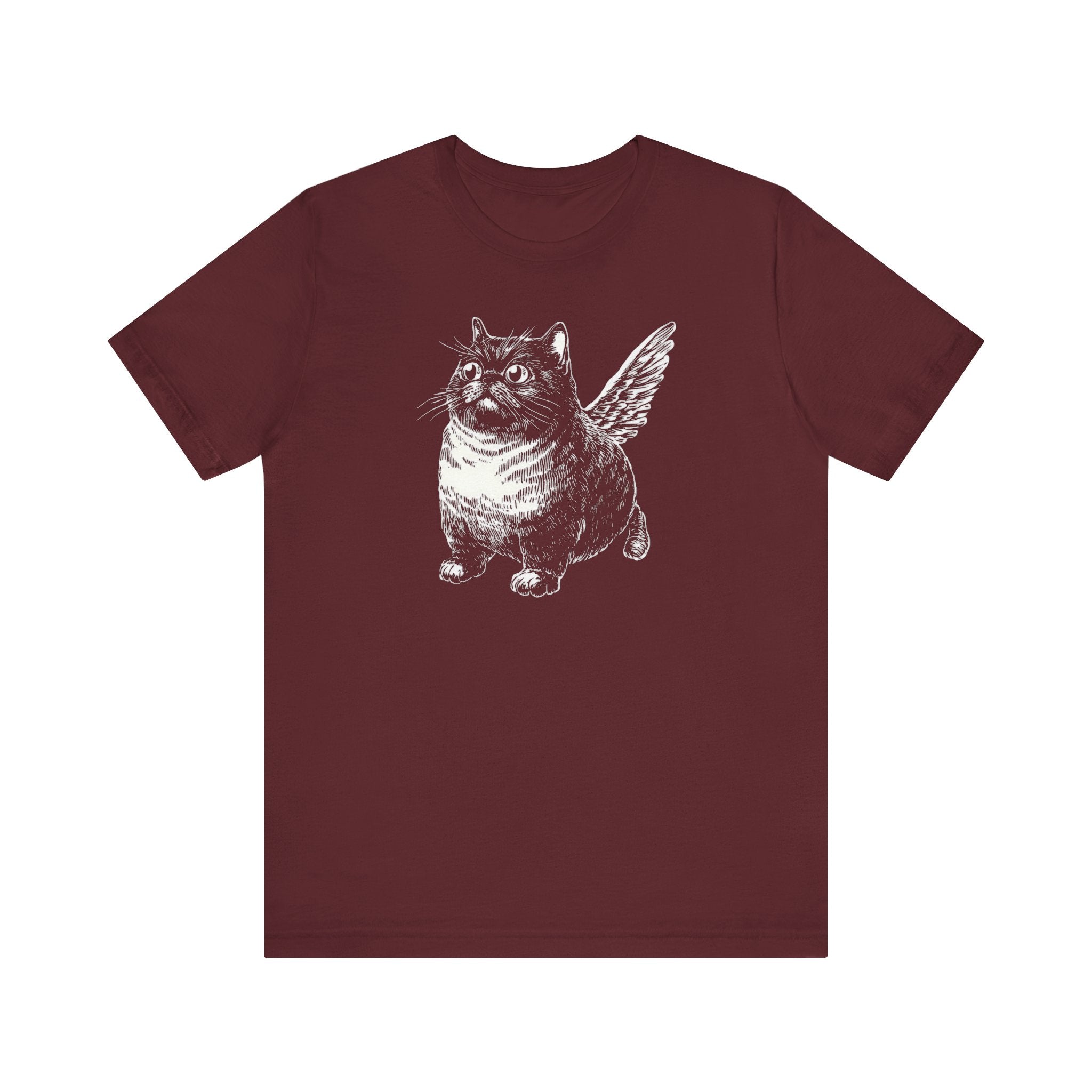 Whimsical Winged Cat T-Shirt