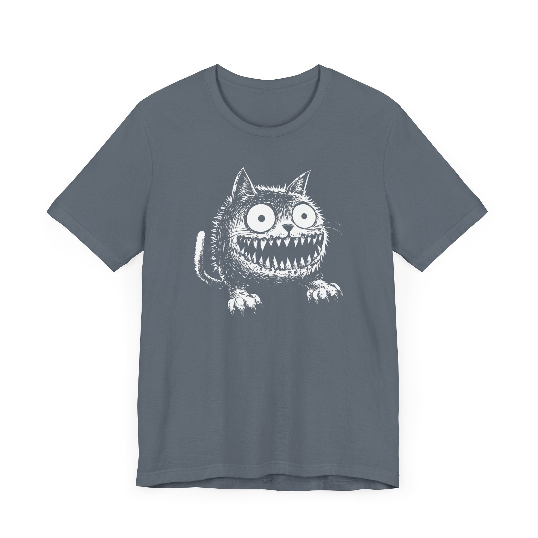 Grinning Creepy Cat T-Shirt