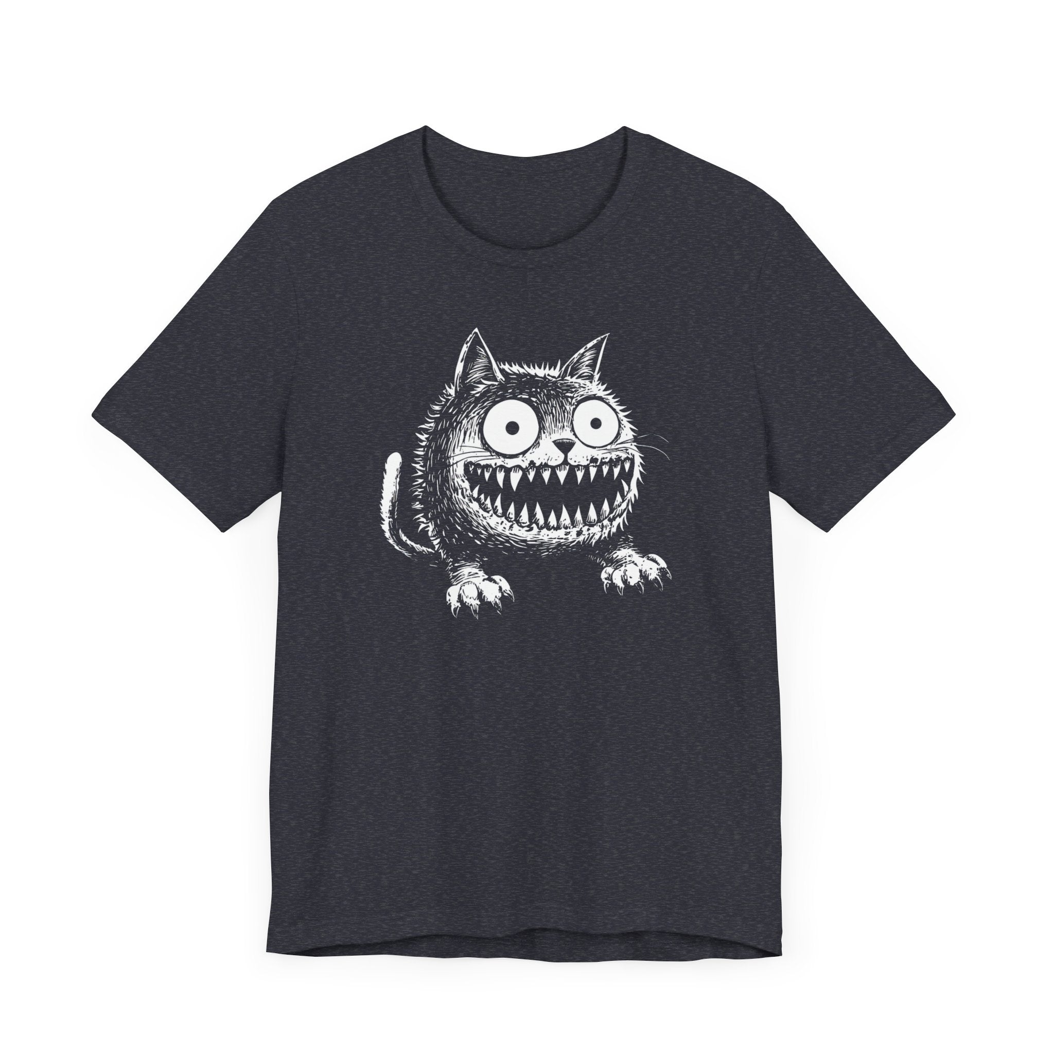Grinning Creepy Cat T-Shirt