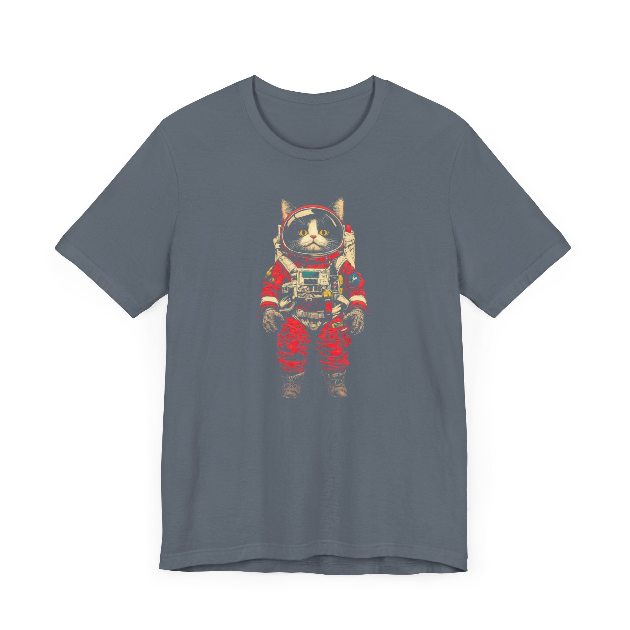 Fearless Space Cat Astronaut Graphic Tee
