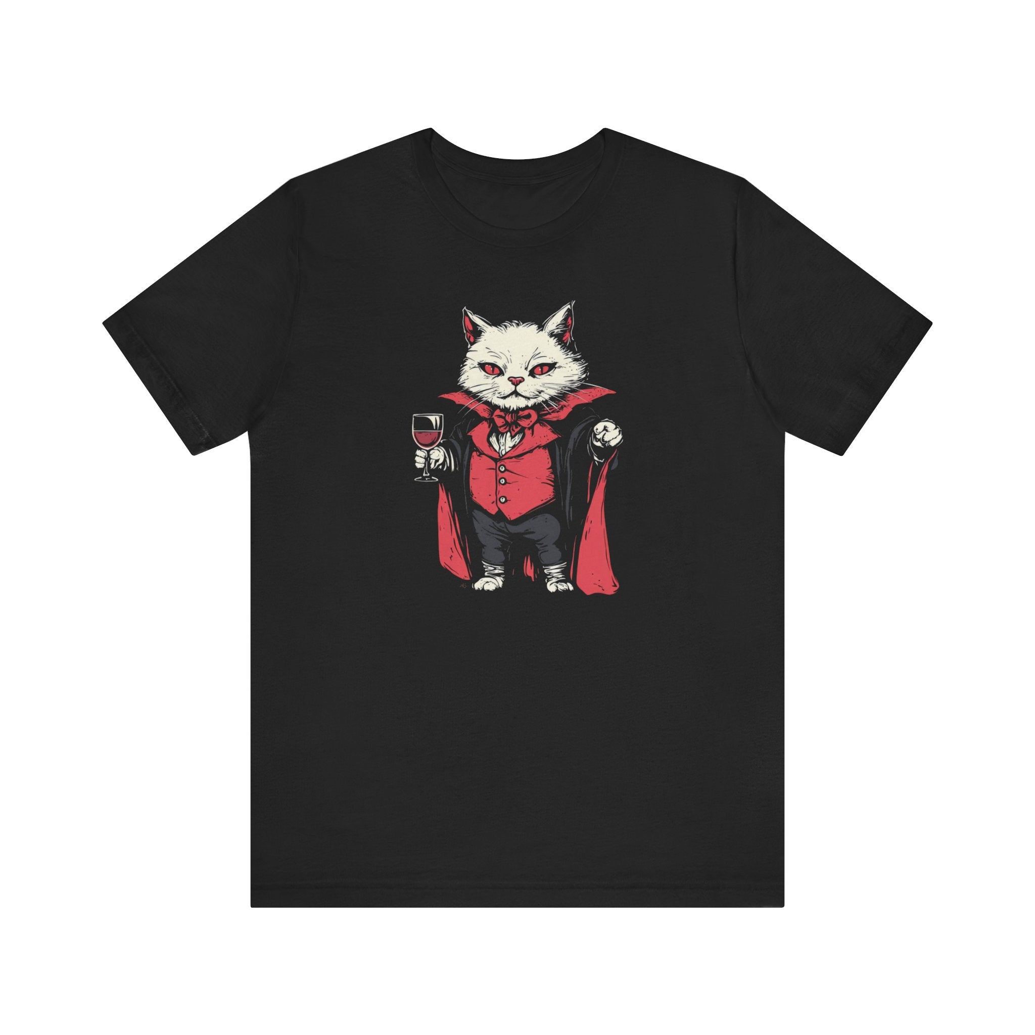 Vampire Cat T-Shirt Halloween Gothic Style