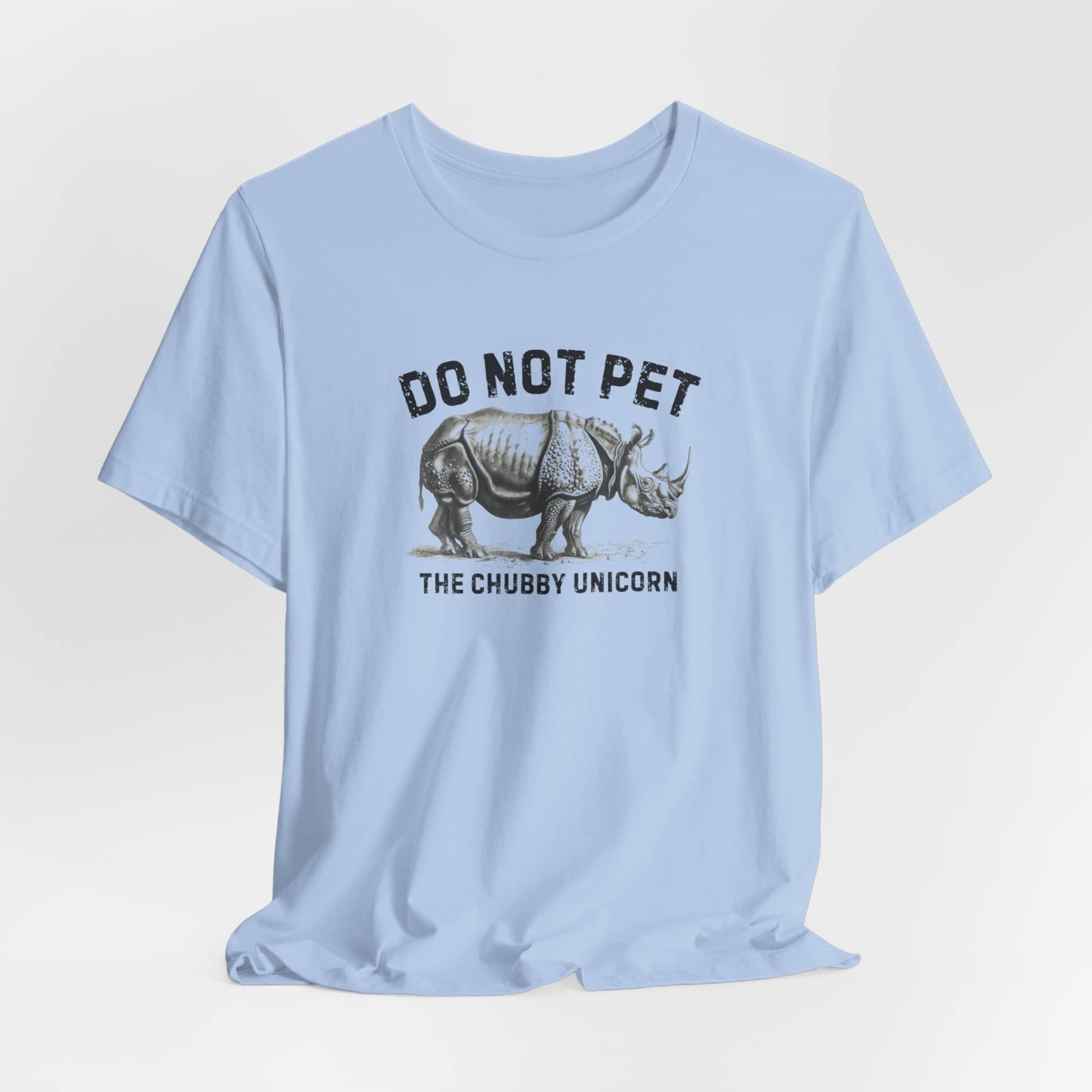 Do Not Pet The Chubby Unicorn Shirt Funny Rhino Lover Tee