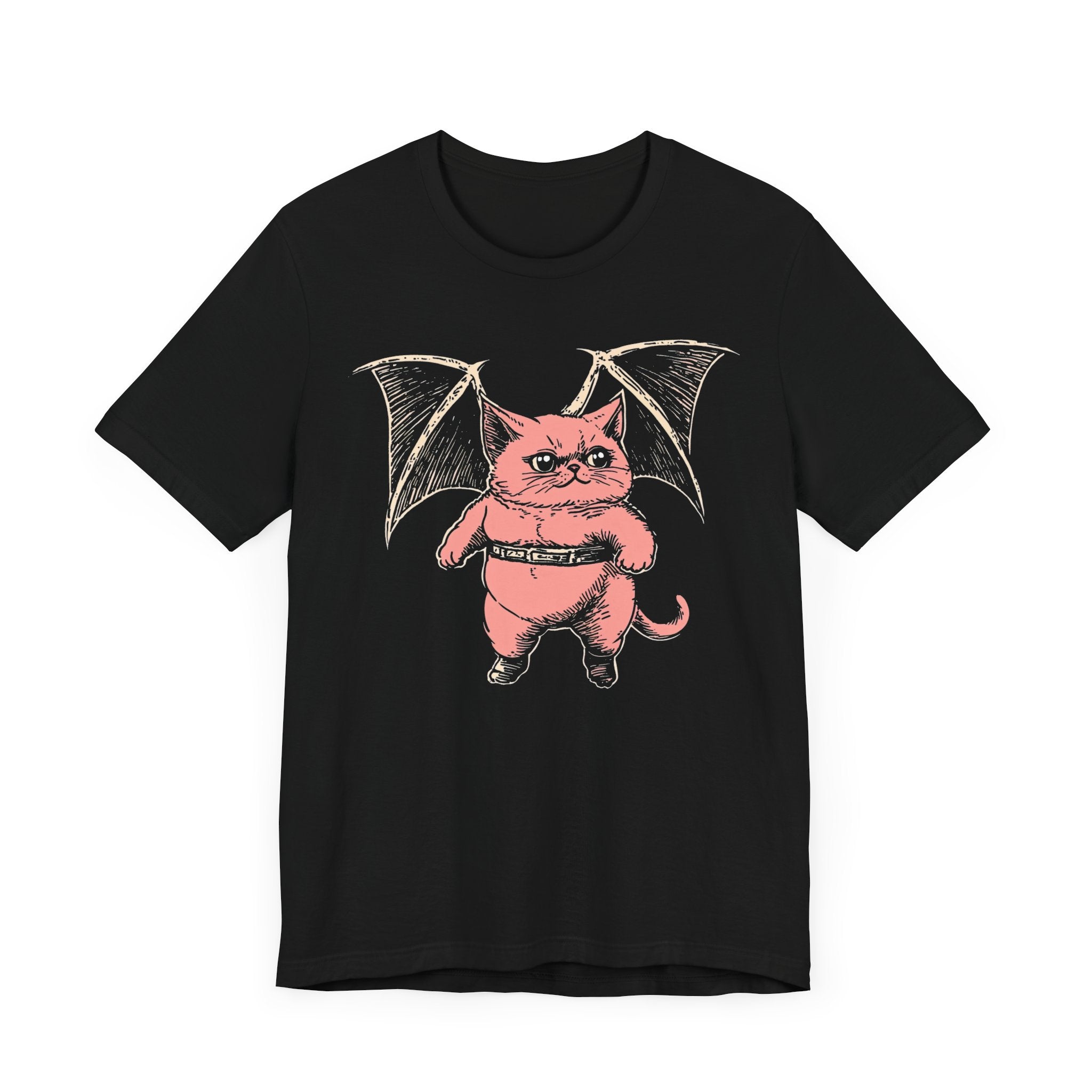 Bat-Winged Cat Graphic Tee
